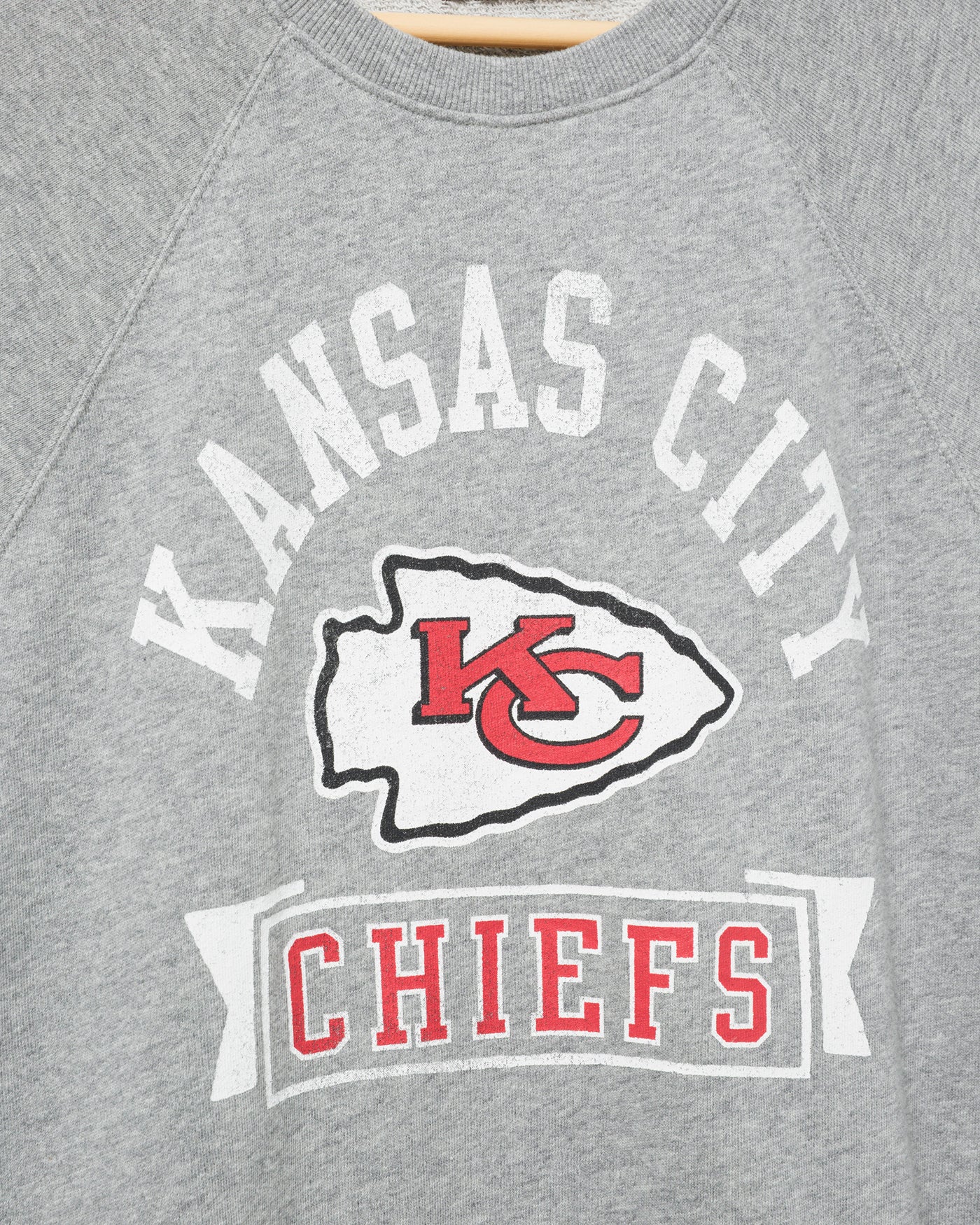 Women's Kansas City Chiefs Raglan Fleece Tank - Image 3
