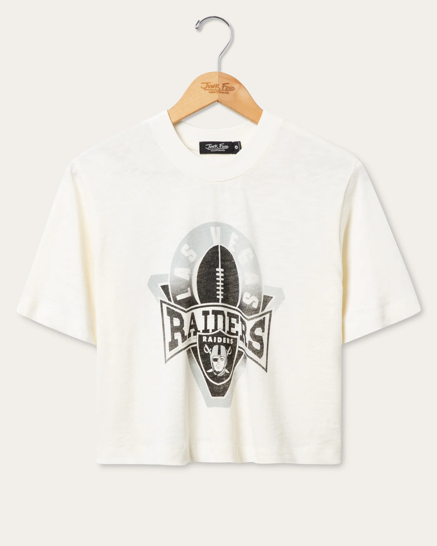 Women's Las Vegas Raiders Mock Neck Crop Tee
