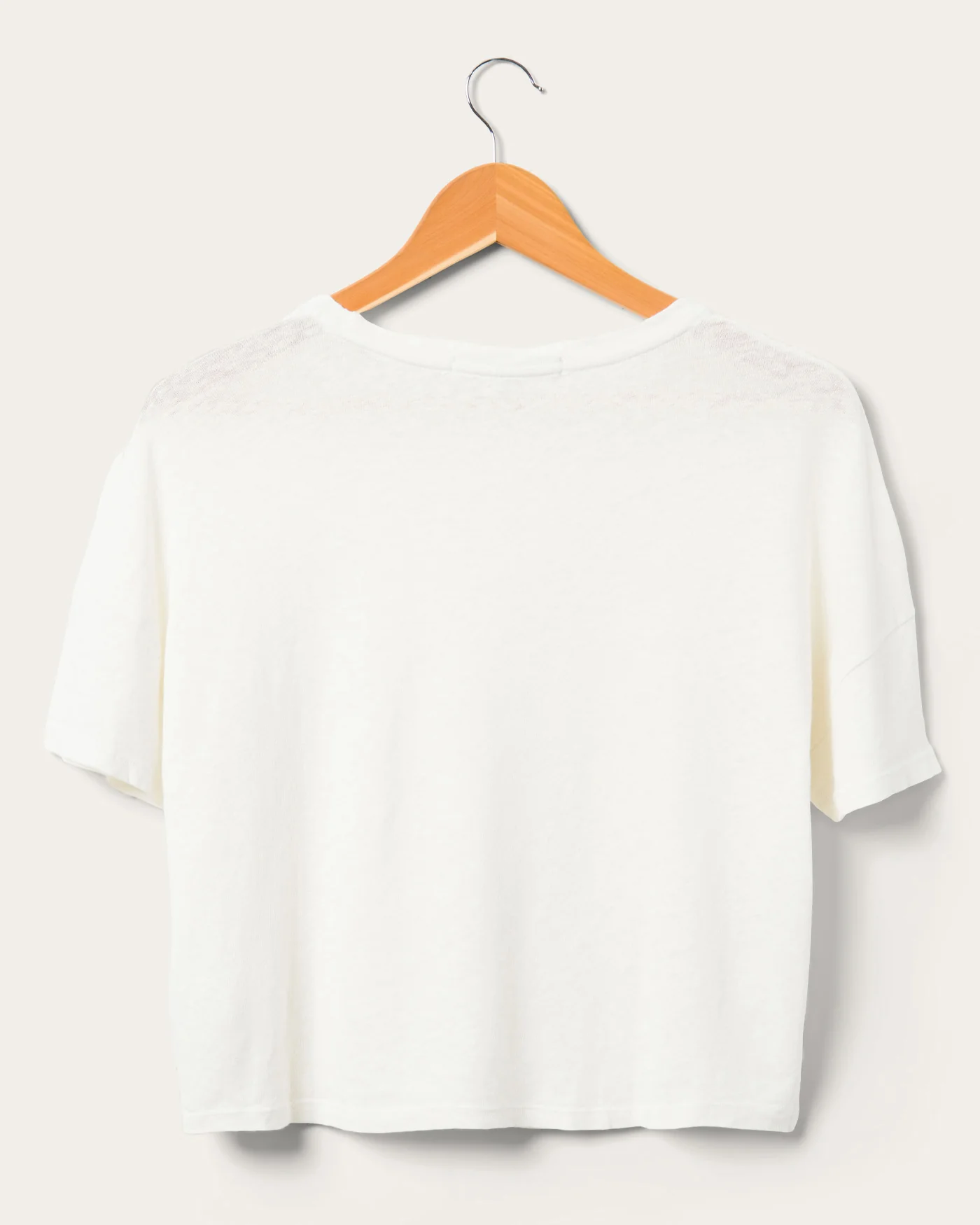 Women's Linen Crop Tee - Image 3