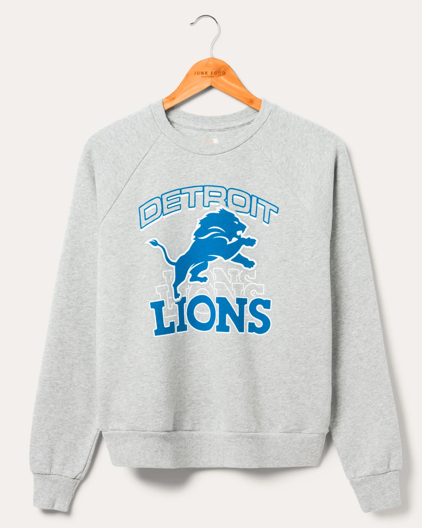 Women's Detroit Lions Repeat Vintage Raglan Pullover