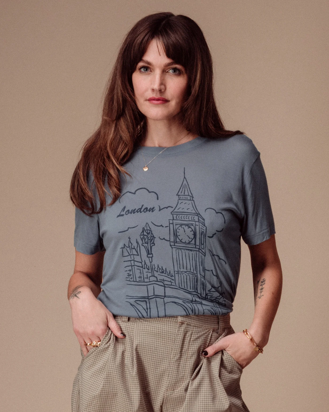 Women's London Big Ben Vintage Tissue Tee - Image 2