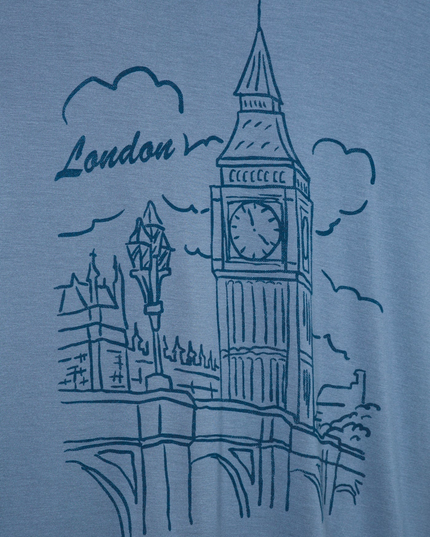 Women's London Big Ben Vintage Tissue Tee - Image 4