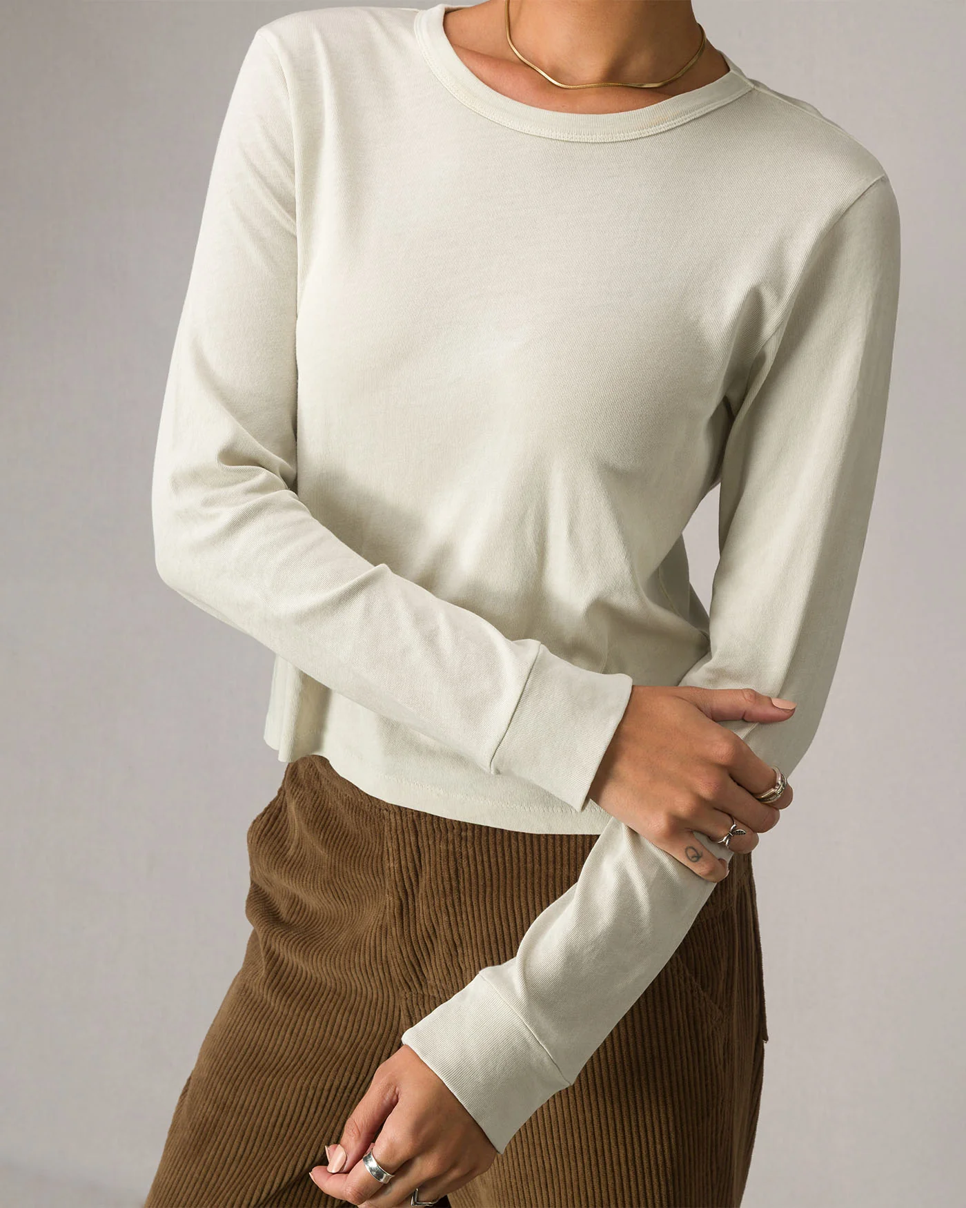Women's Long Sleeve Crew Tee - Image 2