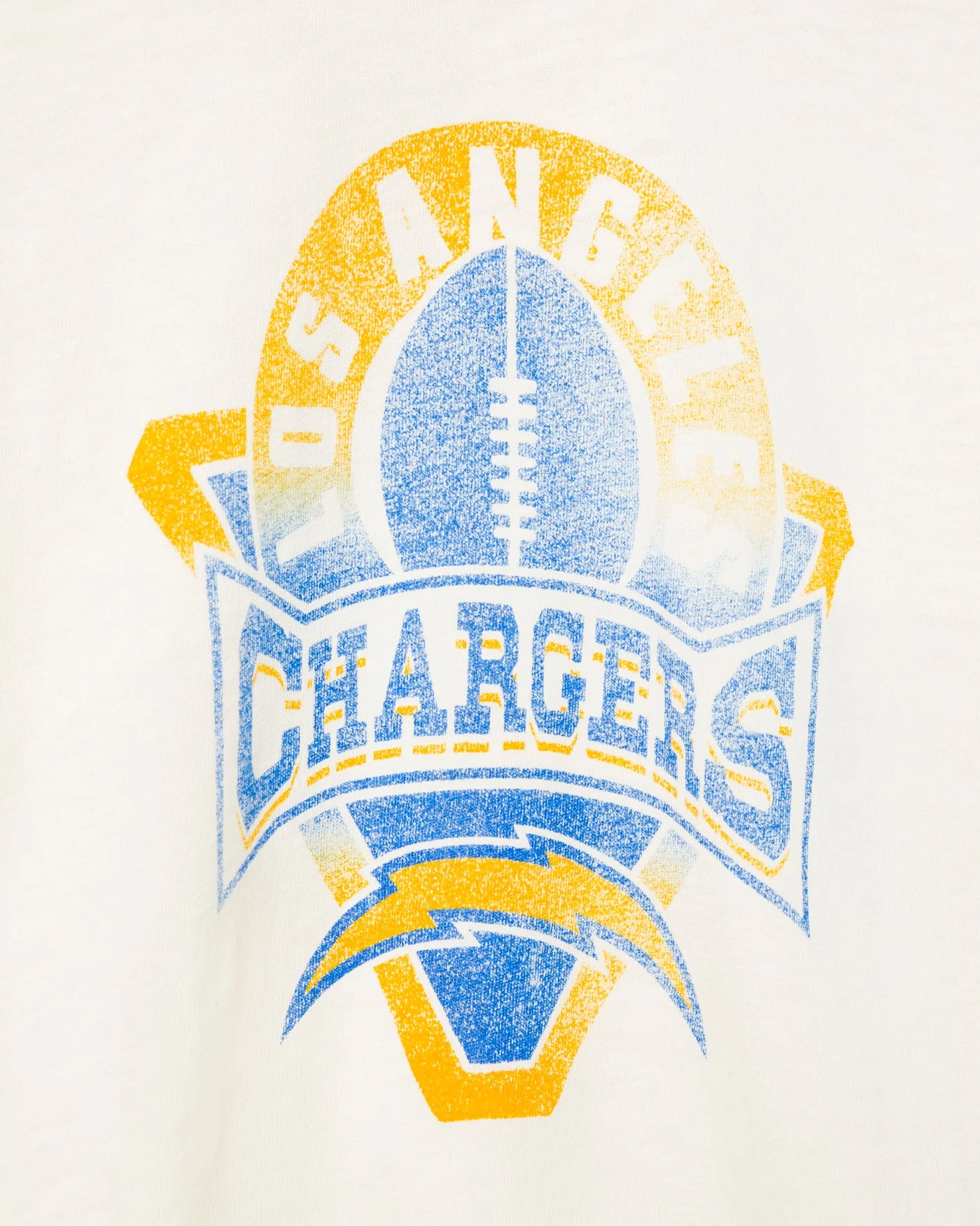 Women's Los Angeles Chargers Mock Neck Crop Tee - Image 3