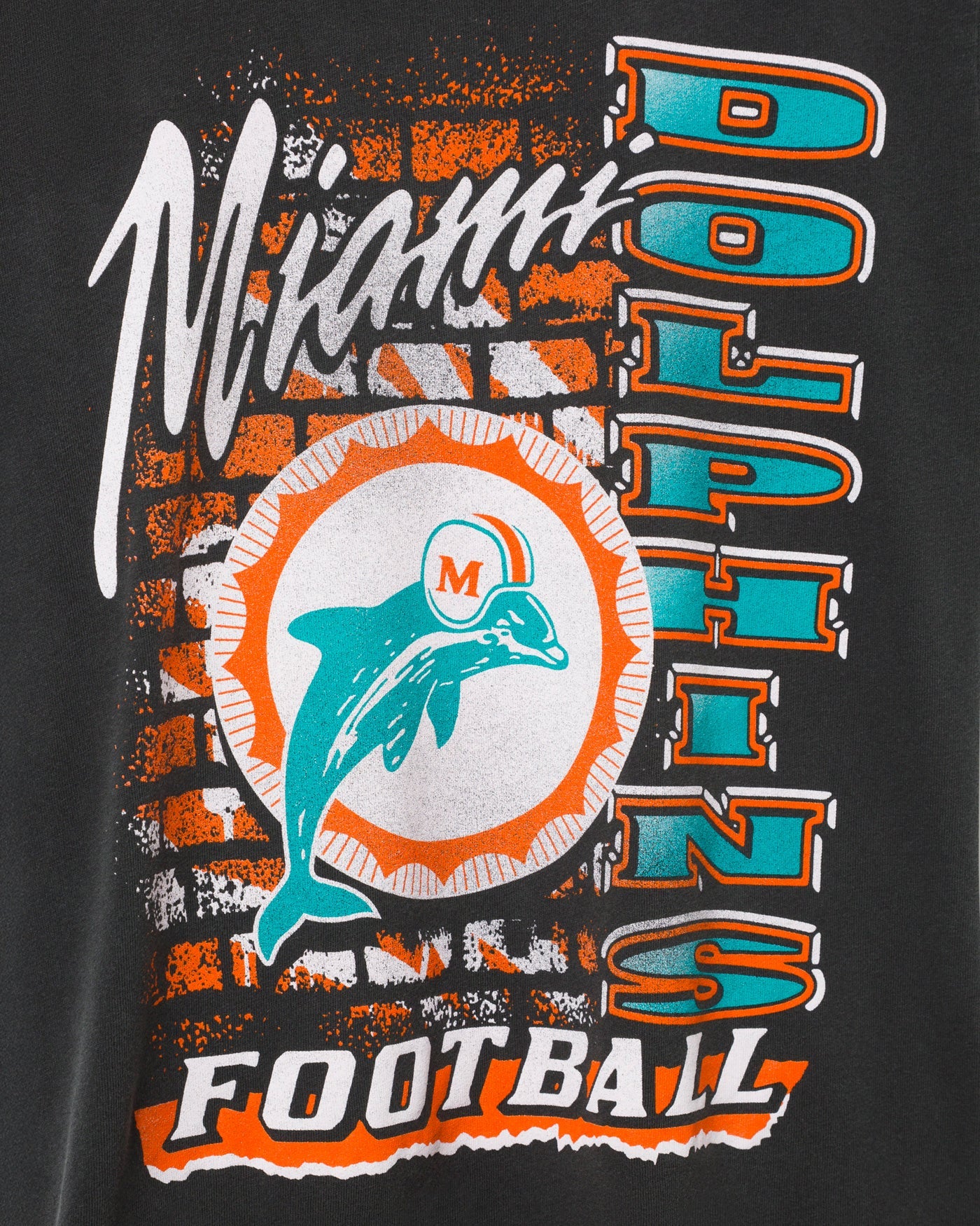 Women's Miami Dolphins Brick Vintage Tee - Image 3