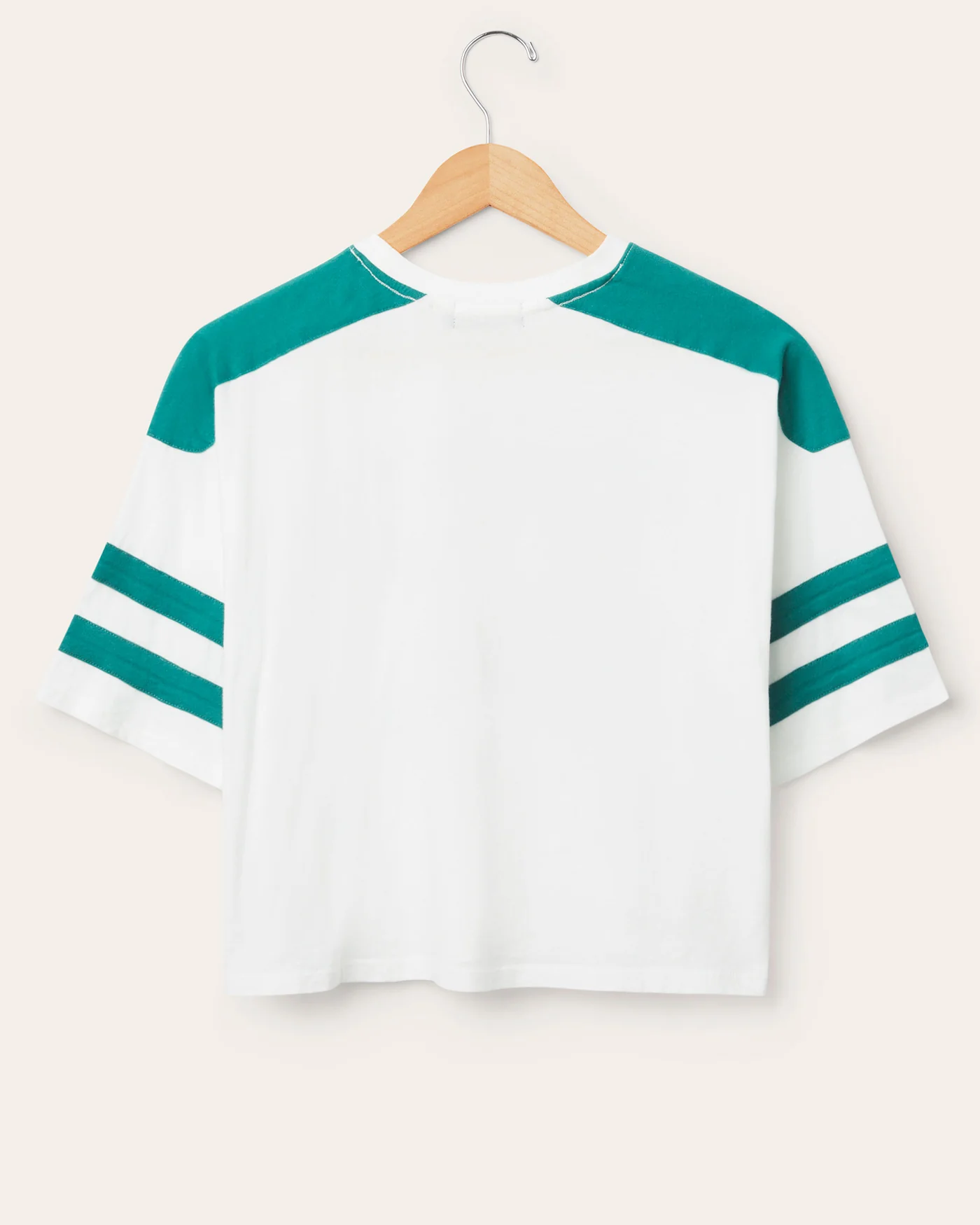 Women's Miami Dolphins Striped Crop Tee - Image 2