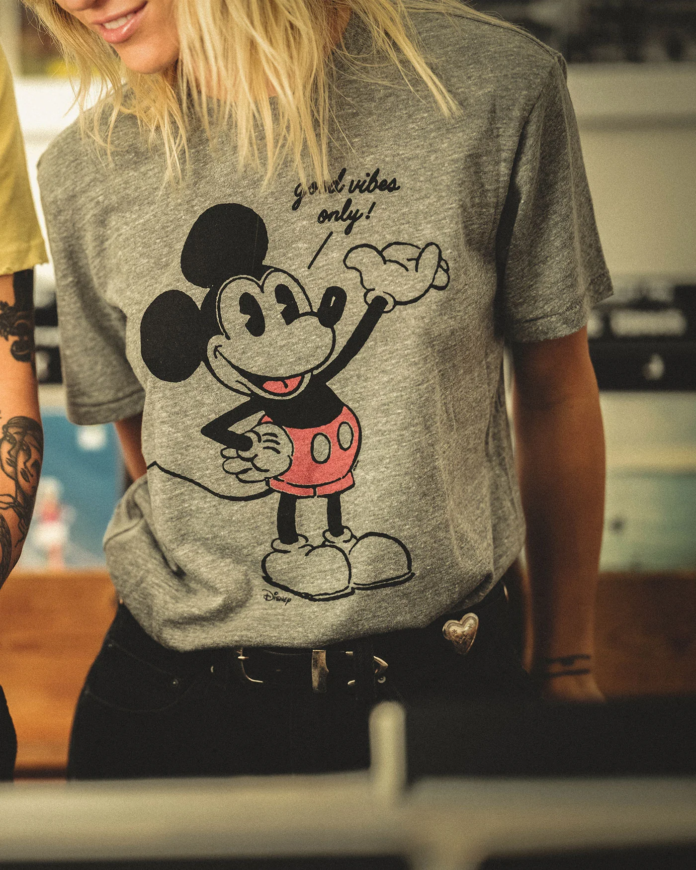 Women's Mickey Good Vibes Only Original Tee - Image 2