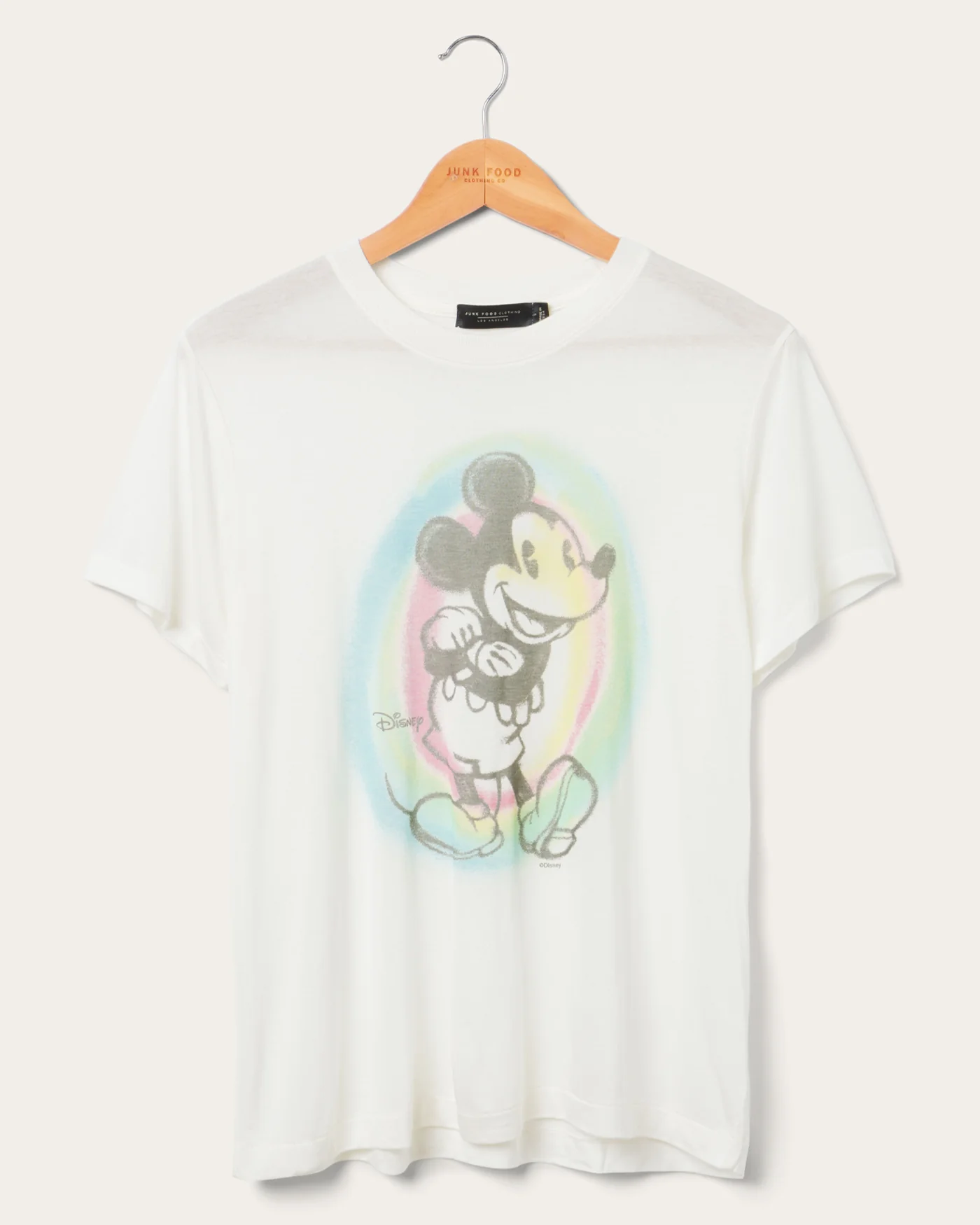 Women's Mickey Old School Spray Paint Vintage Tissue Tee