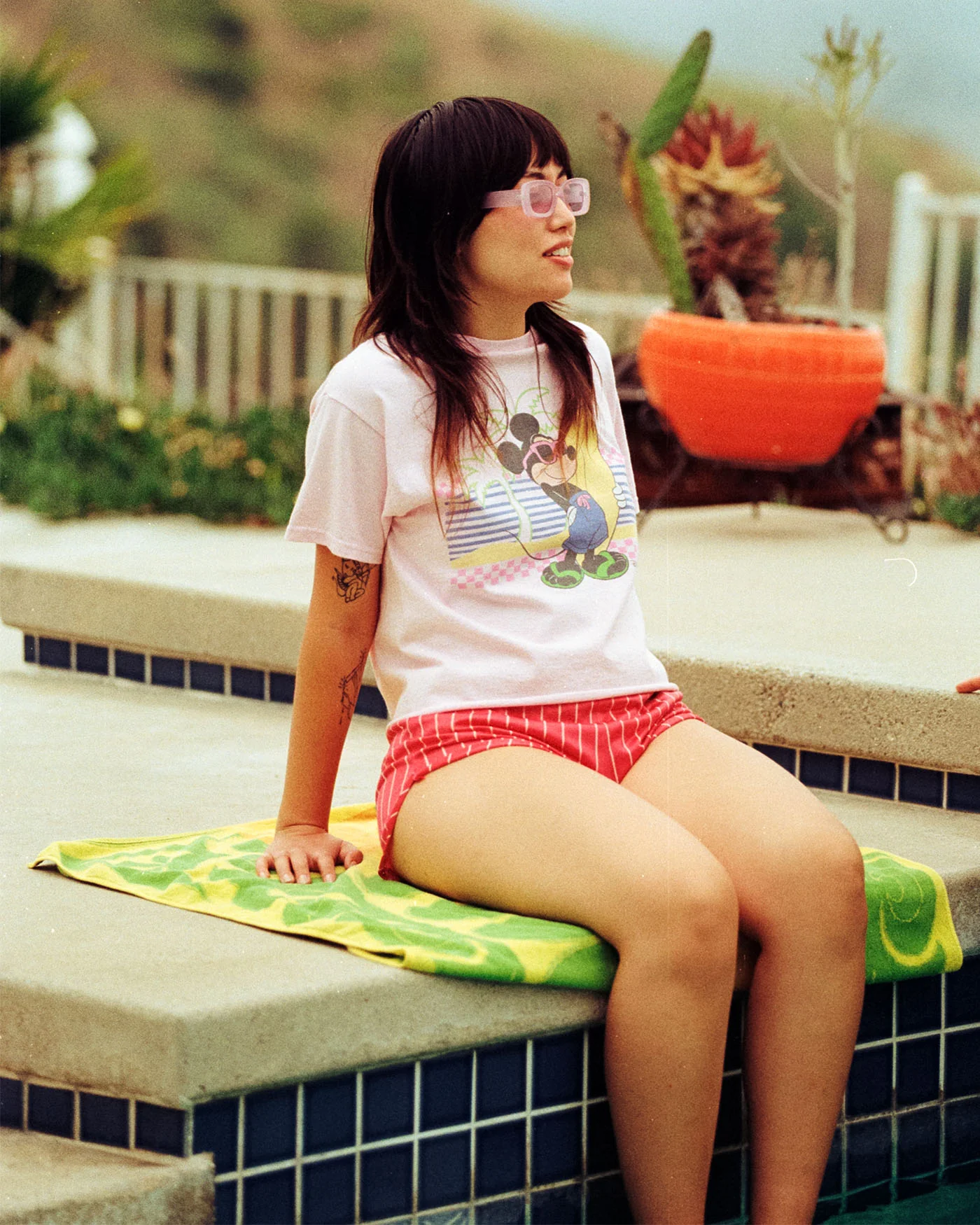 Women's Mickey Surf Flea Market Crop Tee - Image 3