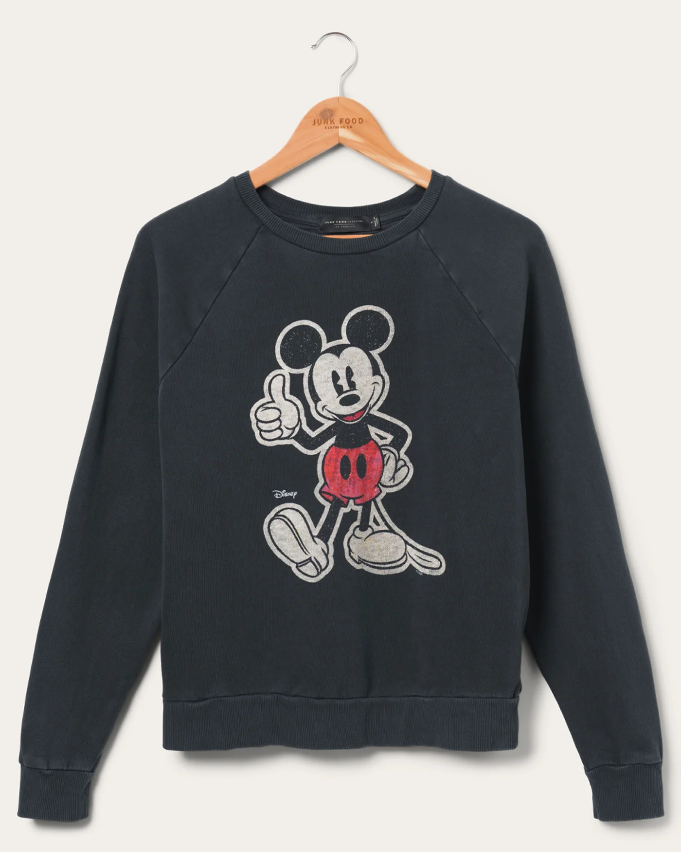 Women's Mickey Thumbs Up Vintage Raglan Pullover