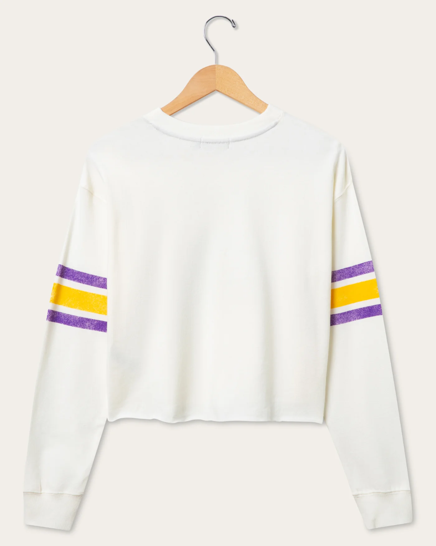 Women's Minnesota Vikings Kickoff Crop Crew Fleece - Image 2