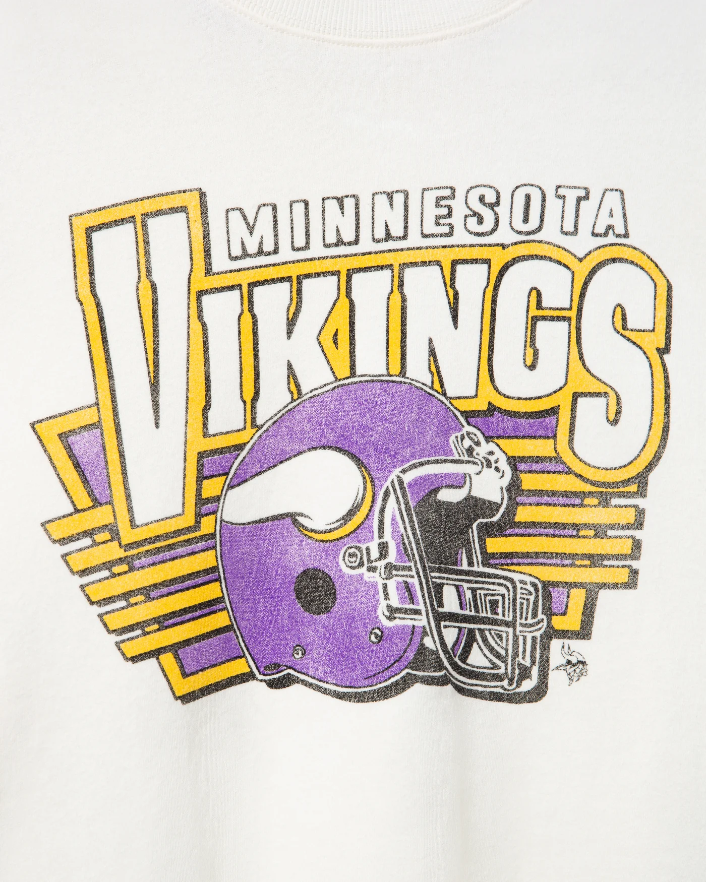 Women's Minnesota Vikings Kickoff Crop Crew Fleece - Image 3