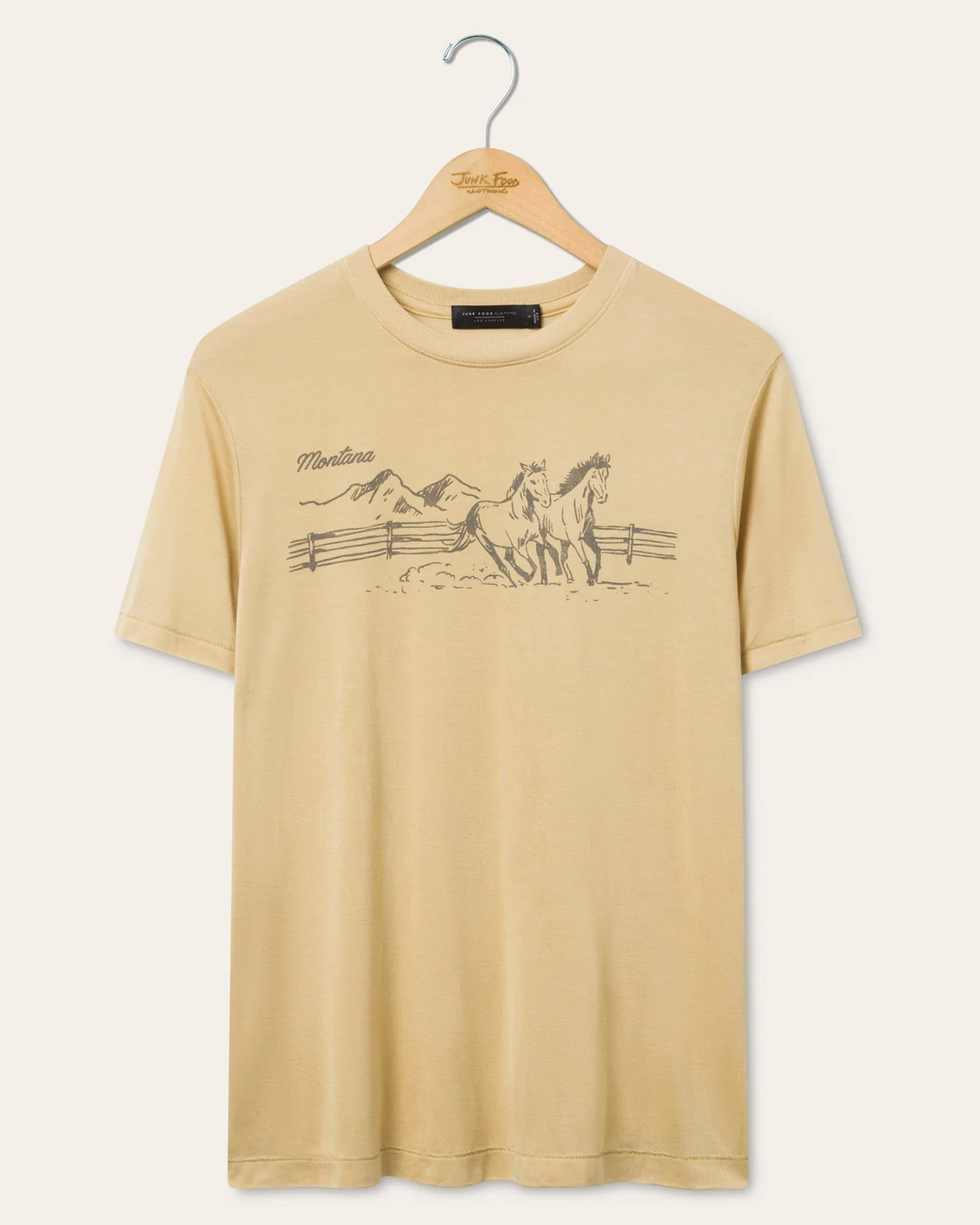 Women's Montana Horses Vintage Tissue Tee