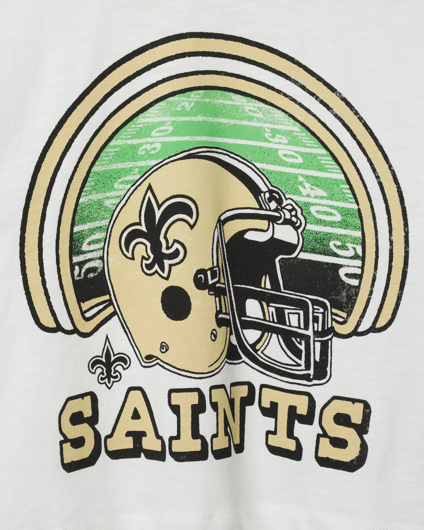 Women's New Orleans Saints Game Time Mock Neck Crop Tee - Image 5