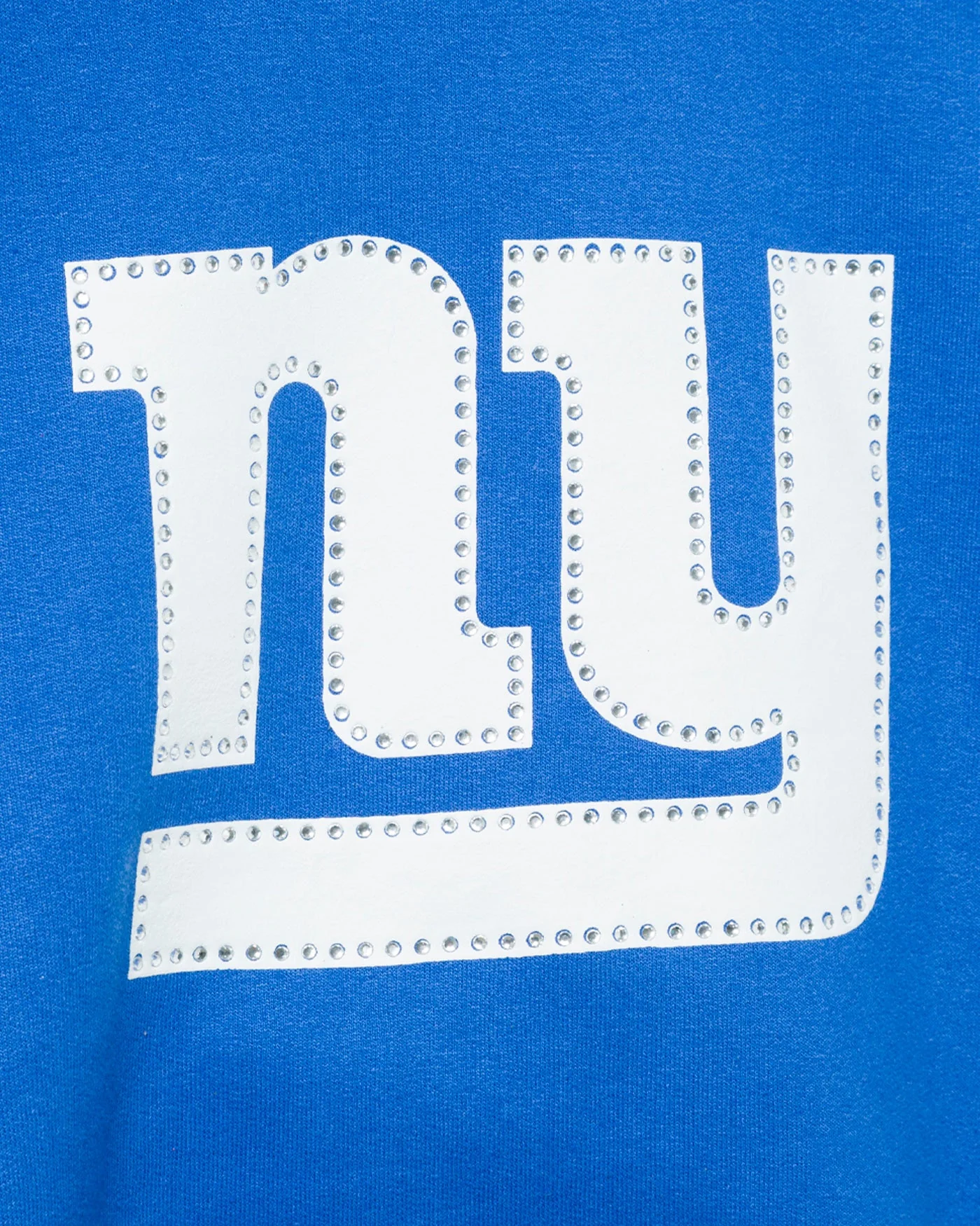 Women's New York Giants Bling Flea Market Crop Fleece - Image 3