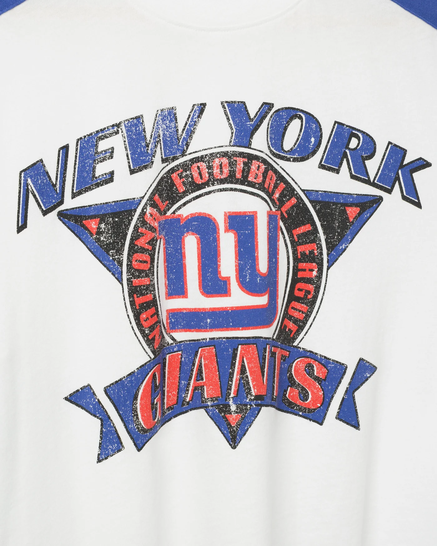 Women's New York Giants Striped Crop Tee - Image 3