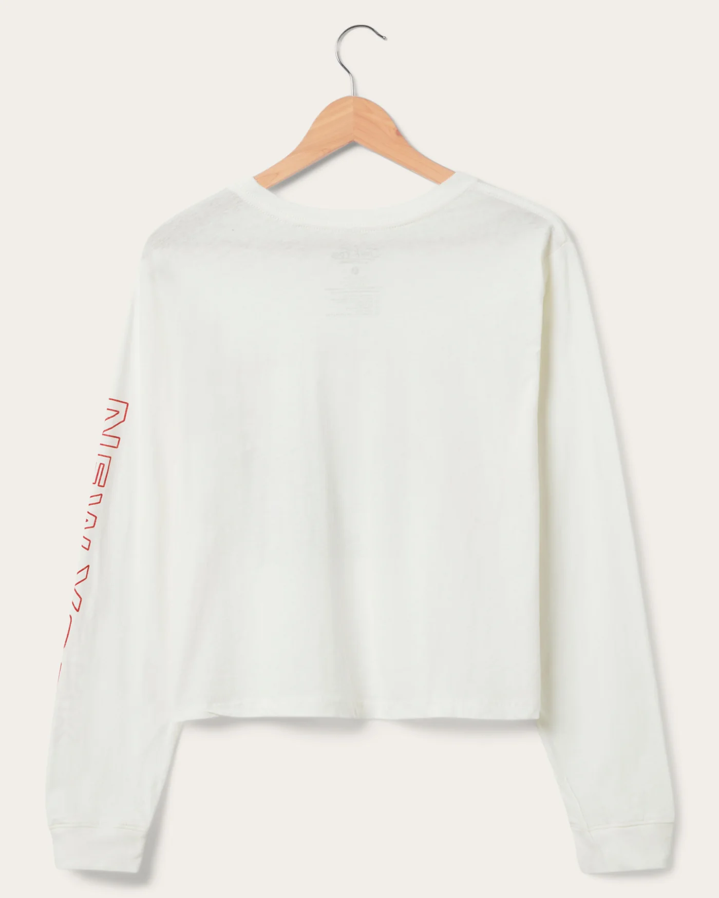 Women's New York Giants Touchdown Long Sleeve Crop Tee - Image 2