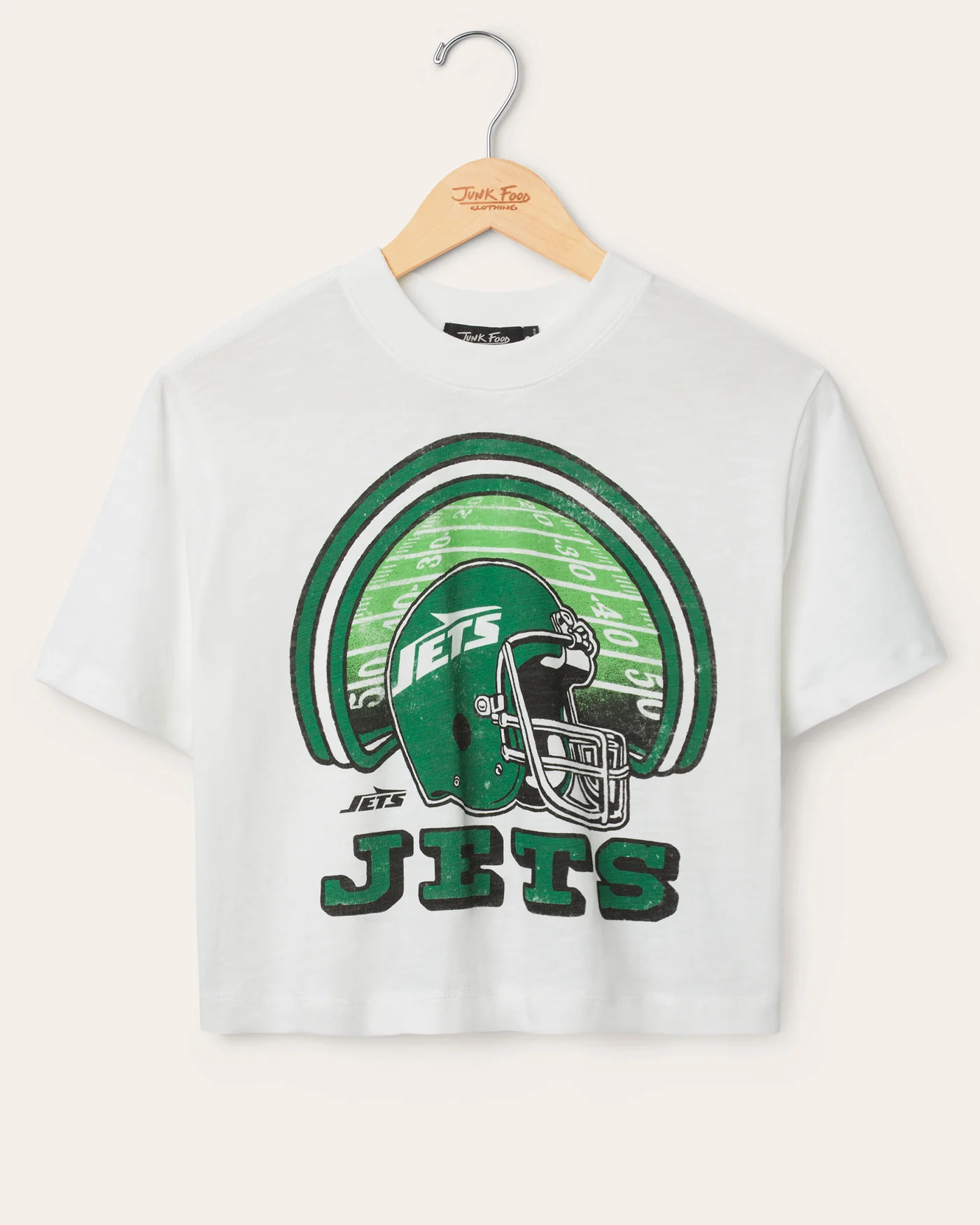 Women's New York Jets Game Time Mock Neck Crop Tee