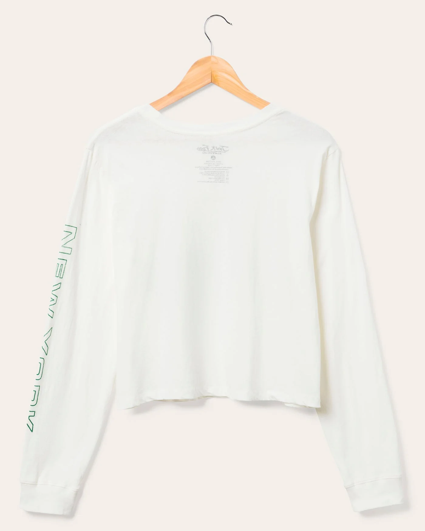 Women's New York Jets Touchdown Long Sleeve Crop Tee - Image 2