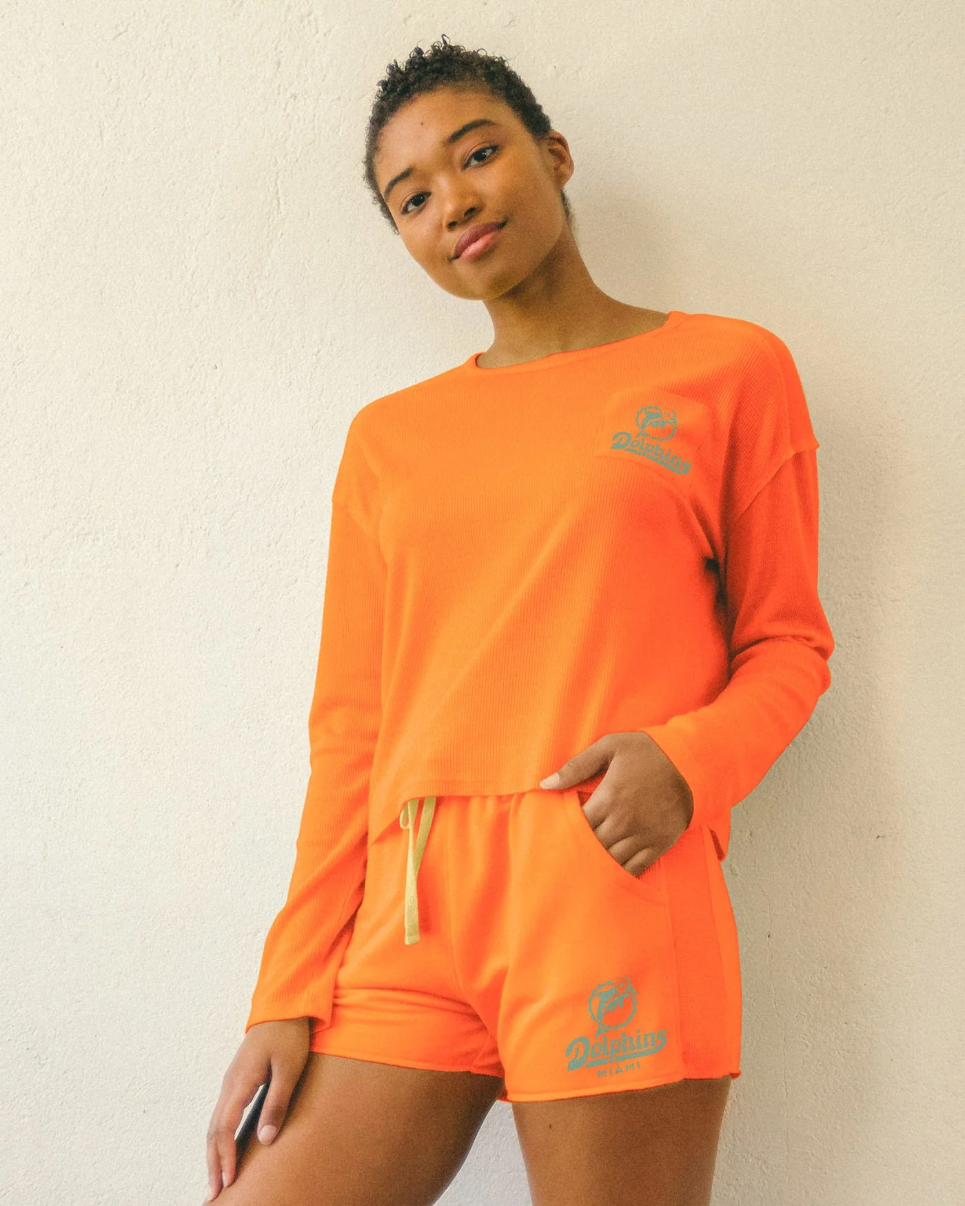 Women's NFL Miami Dolphins Long Sleeve Pocket Thermal - Image 2