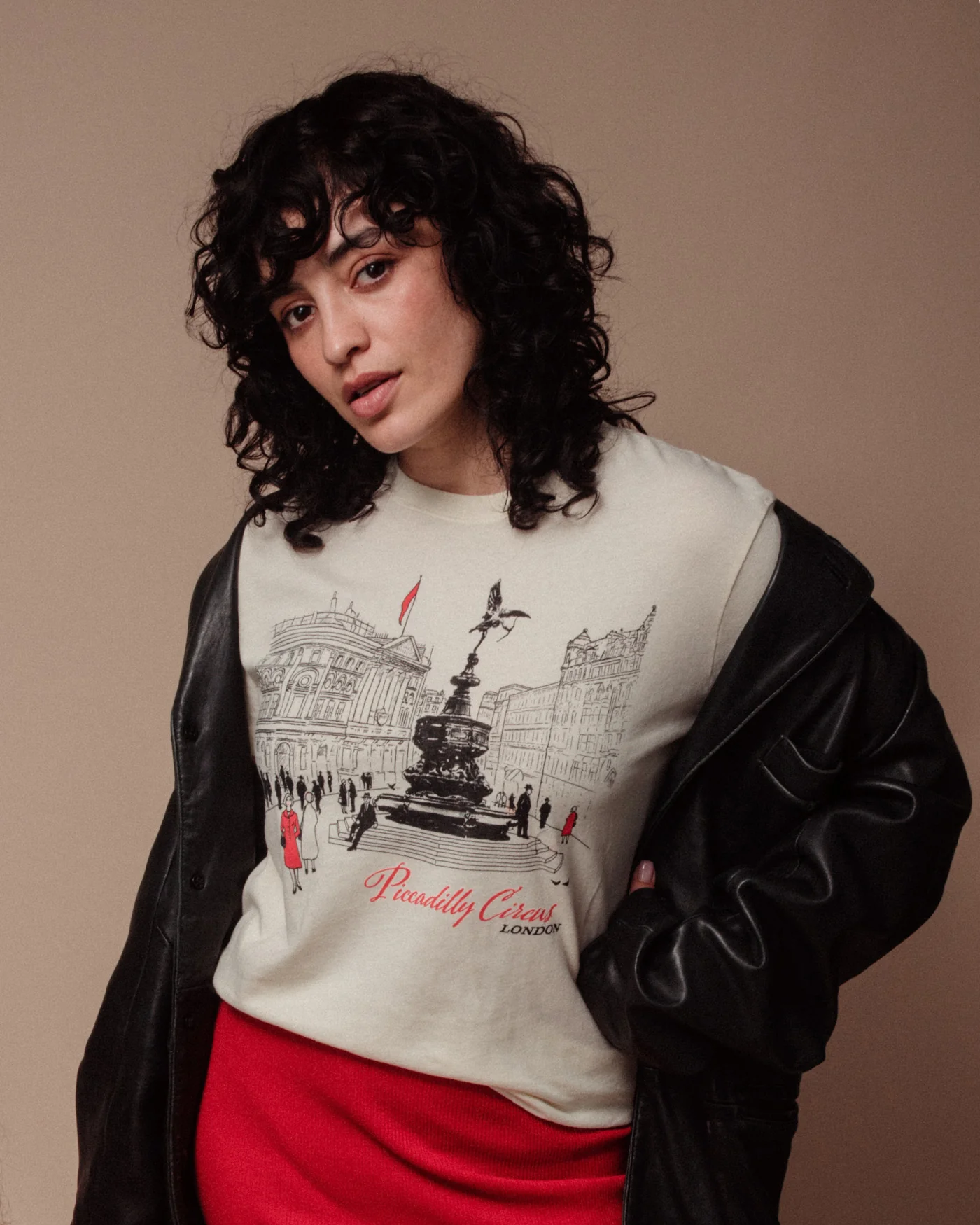 Women's Piccadelly Circus London Vintage Tee - Image 2