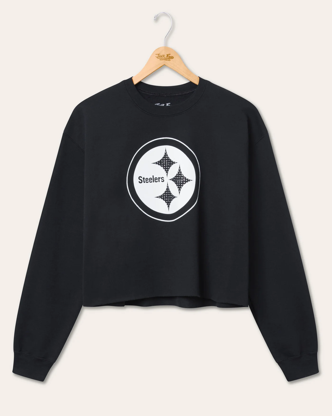 Women's Pittsburgh Steelers Bling Flea Market Crop Fleece