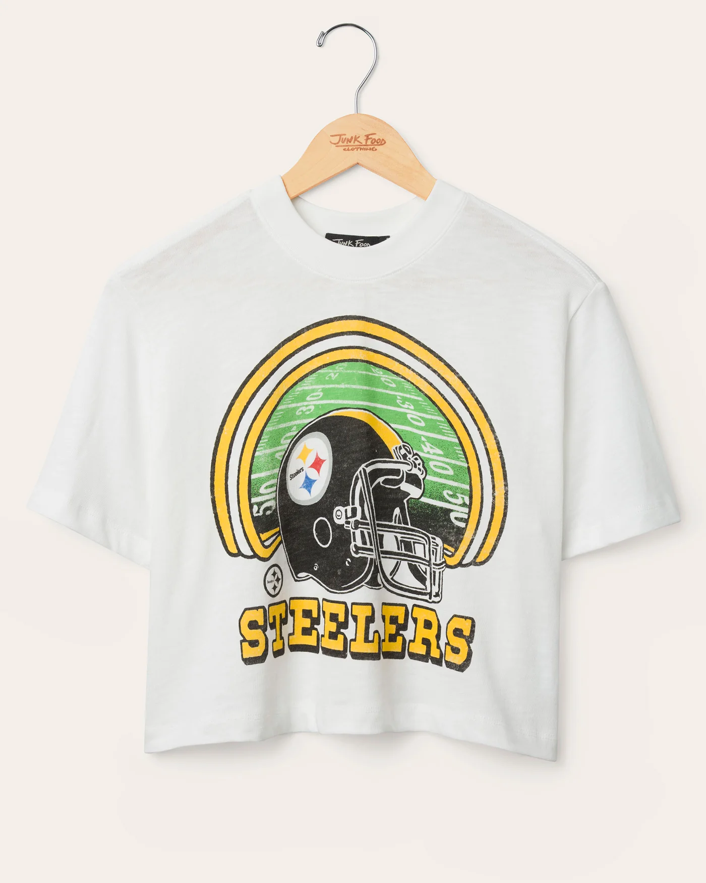 Women's Pittsburgh Steelers Game Time Mock Neck Crop Tee