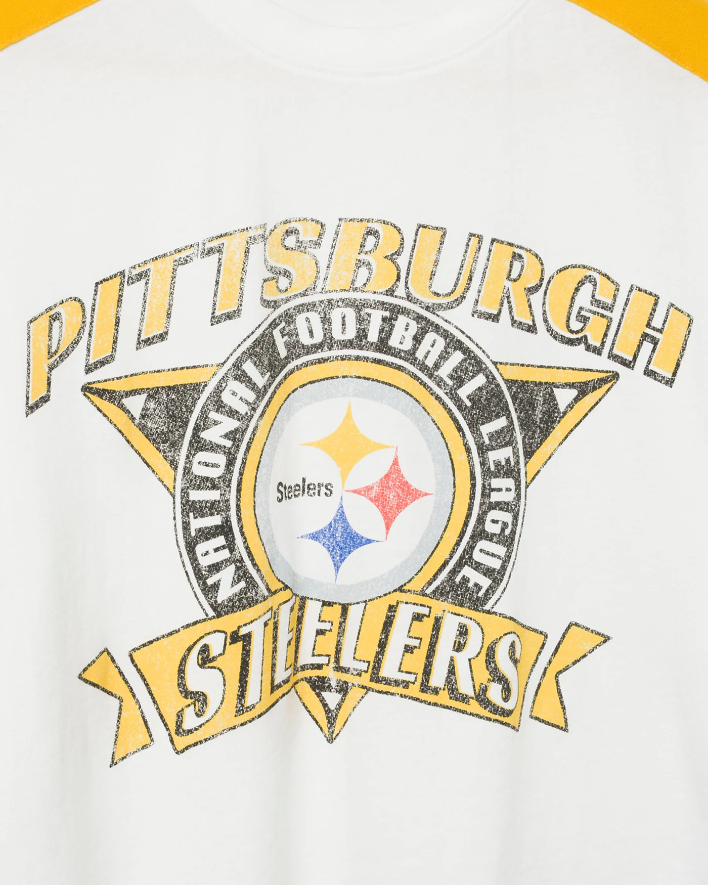 Women's Pittsburgh Steelers Striped Crop Tee - Image 3