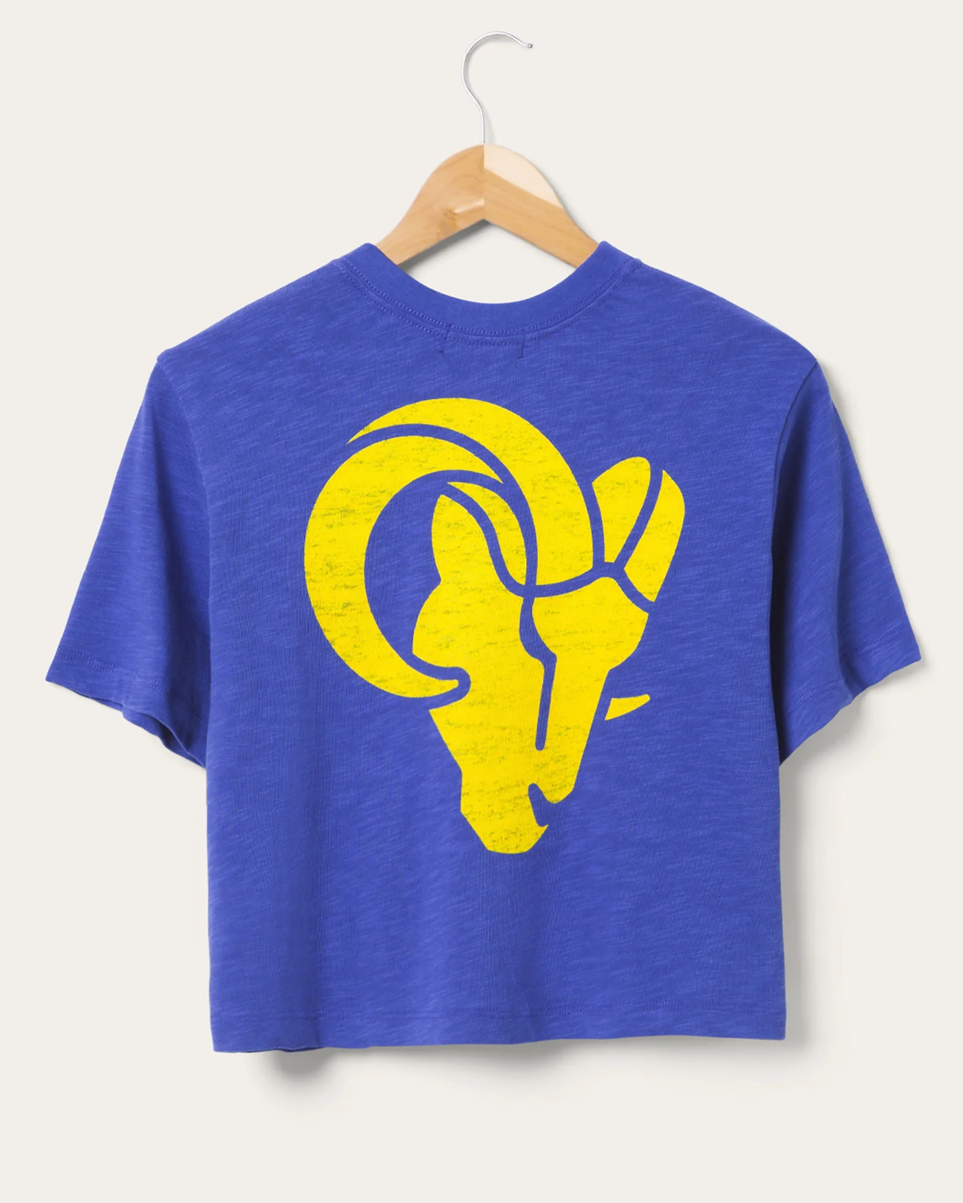 Women's Los Angeles Rams Dual Threat Mock Neck Crop Tee - Image 4