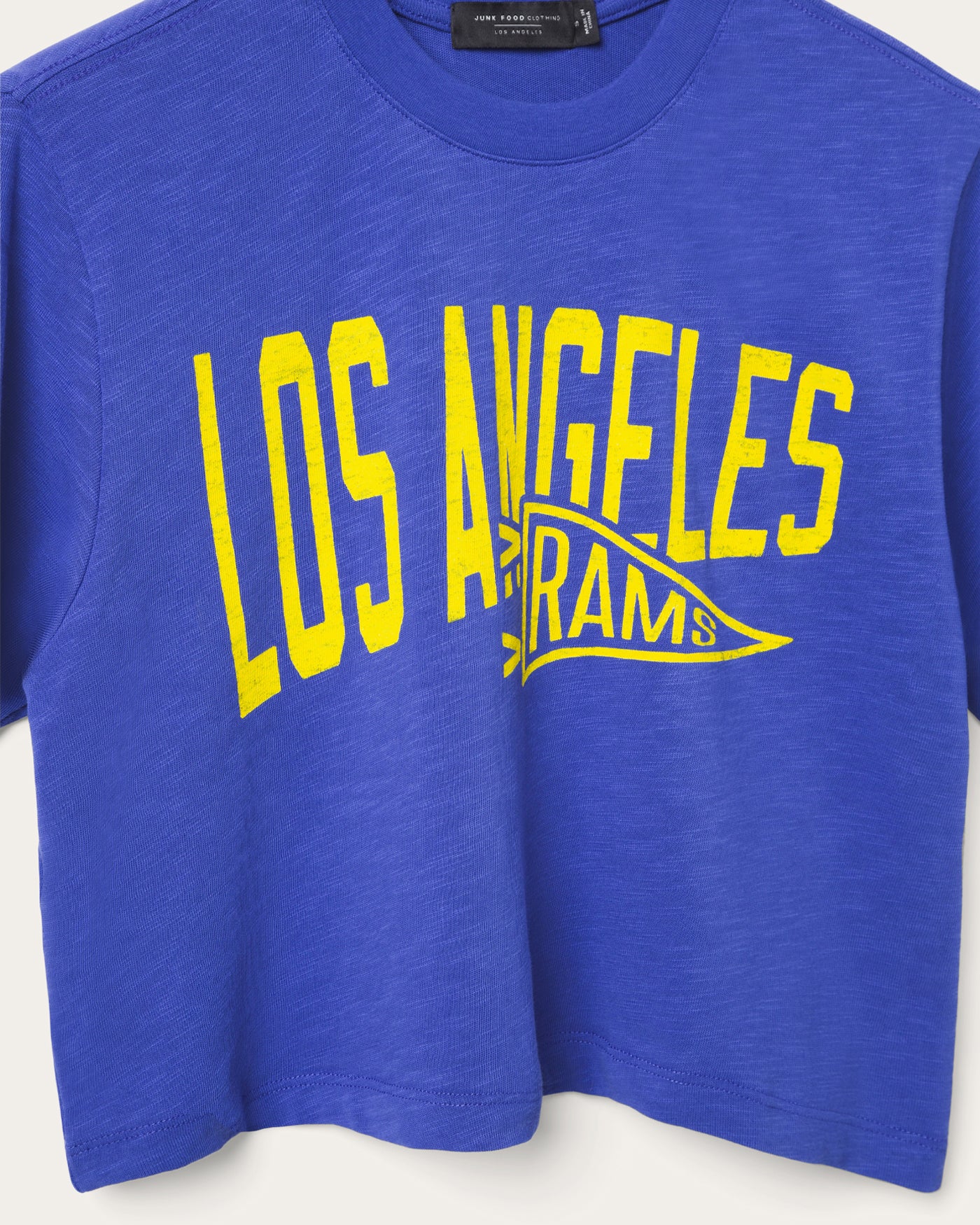 Women's Los Angeles Rams Dual Threat Mock Neck Crop Tee - Image 5