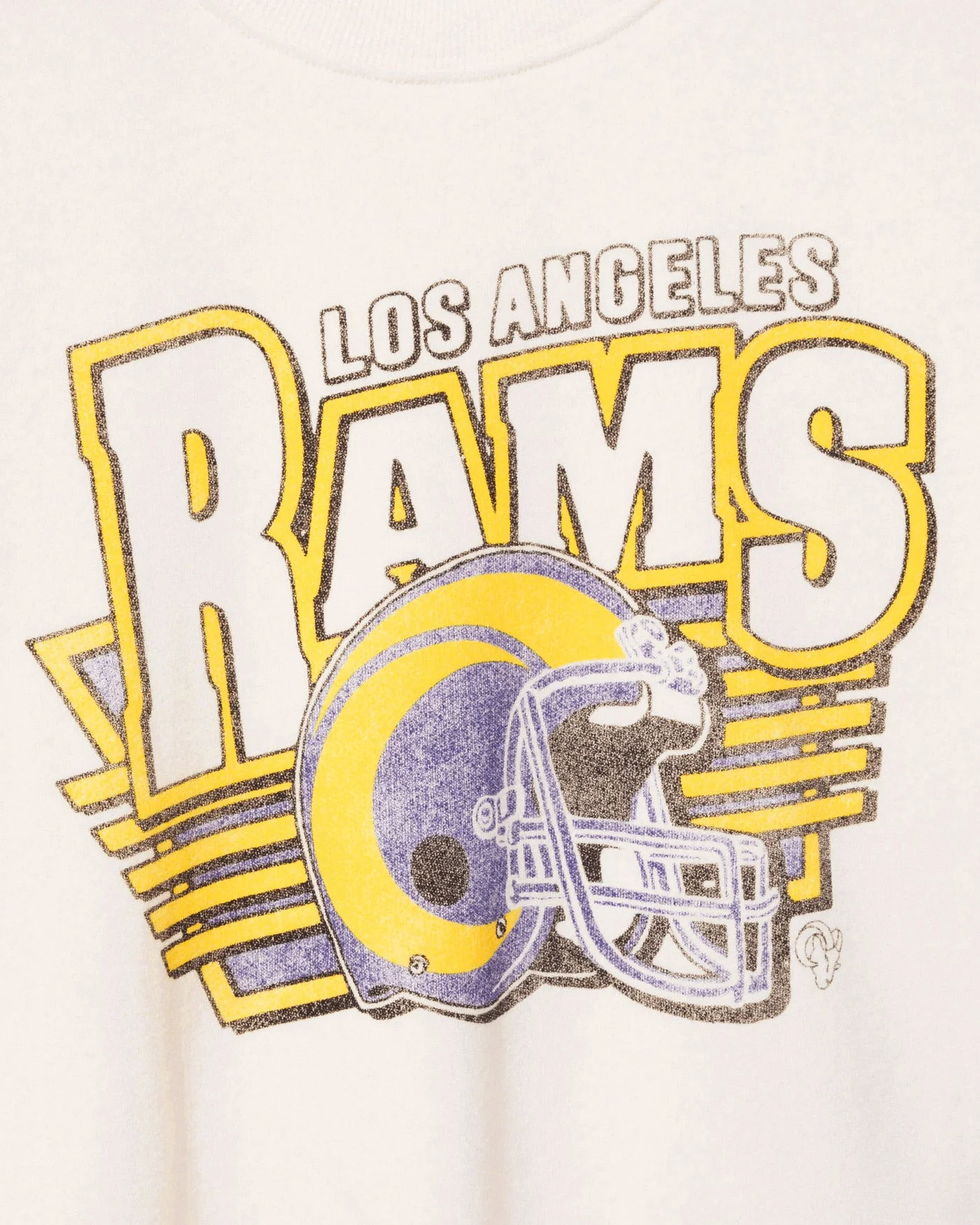 Women's Los Angeles Rams Kickoff Crop Crew Fleece - Image 5