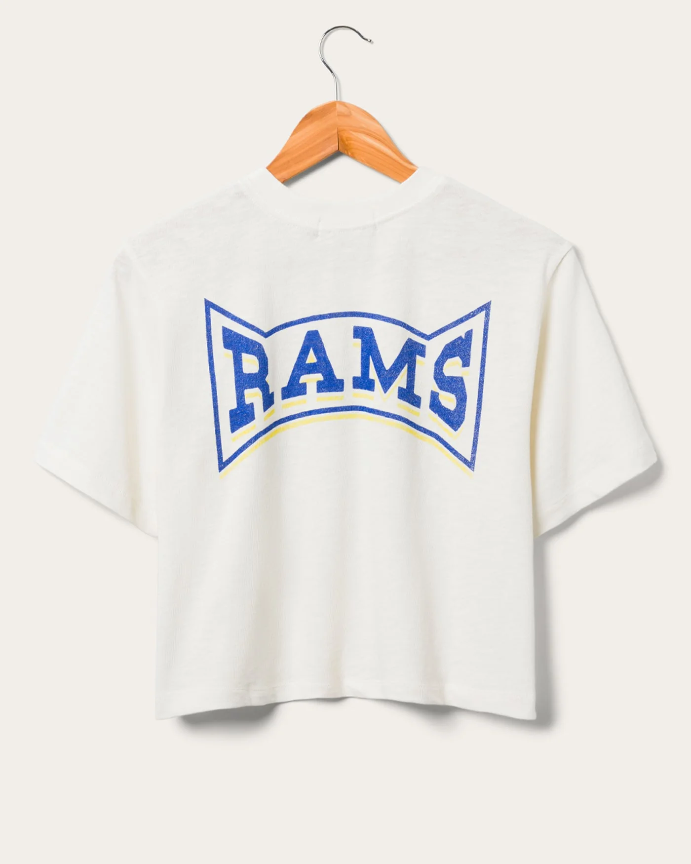 Women's Los Angeles Rams Mock Neck Crop Tee - Image 2