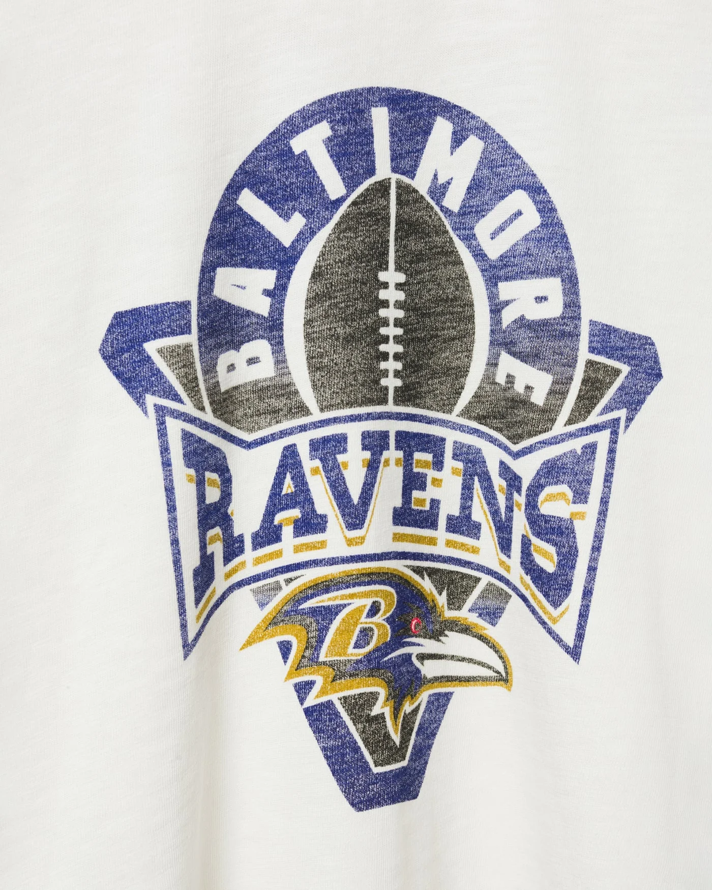 Women's Baltimore Ravens Mock Neck Crop Tee - Image 4
