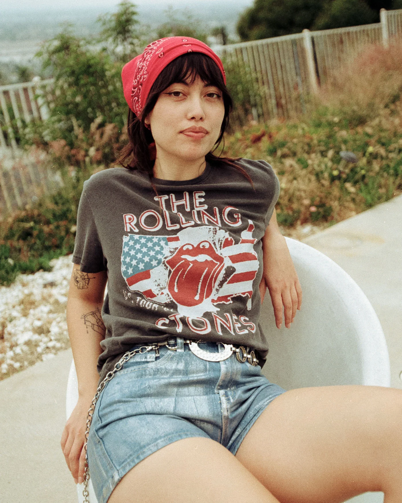 Women's The Rolling Stones 1981 US Tour Vintage Tee - Image 3