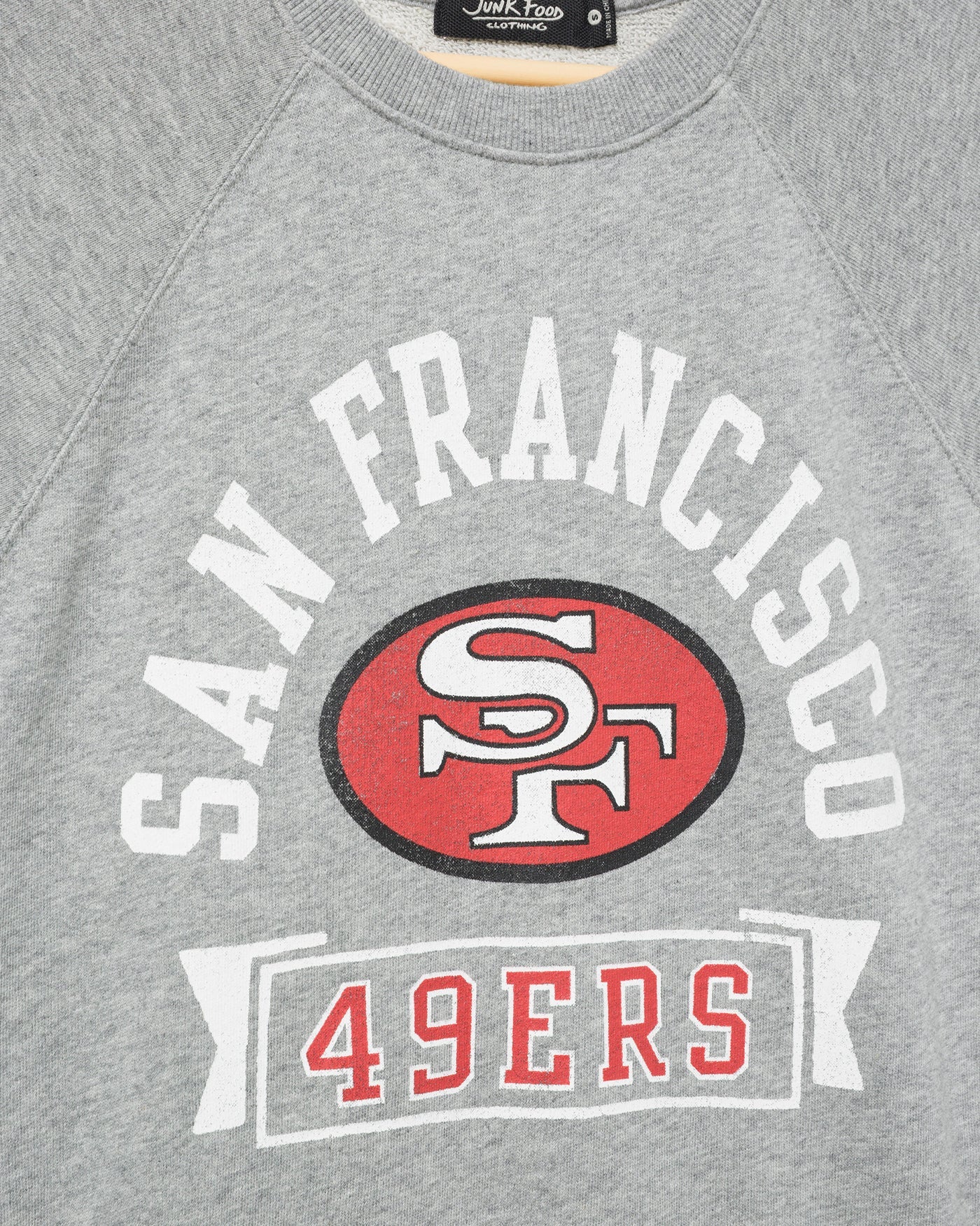 Women's San Francisco 49ers Raglan Fleece Tank - Image 3