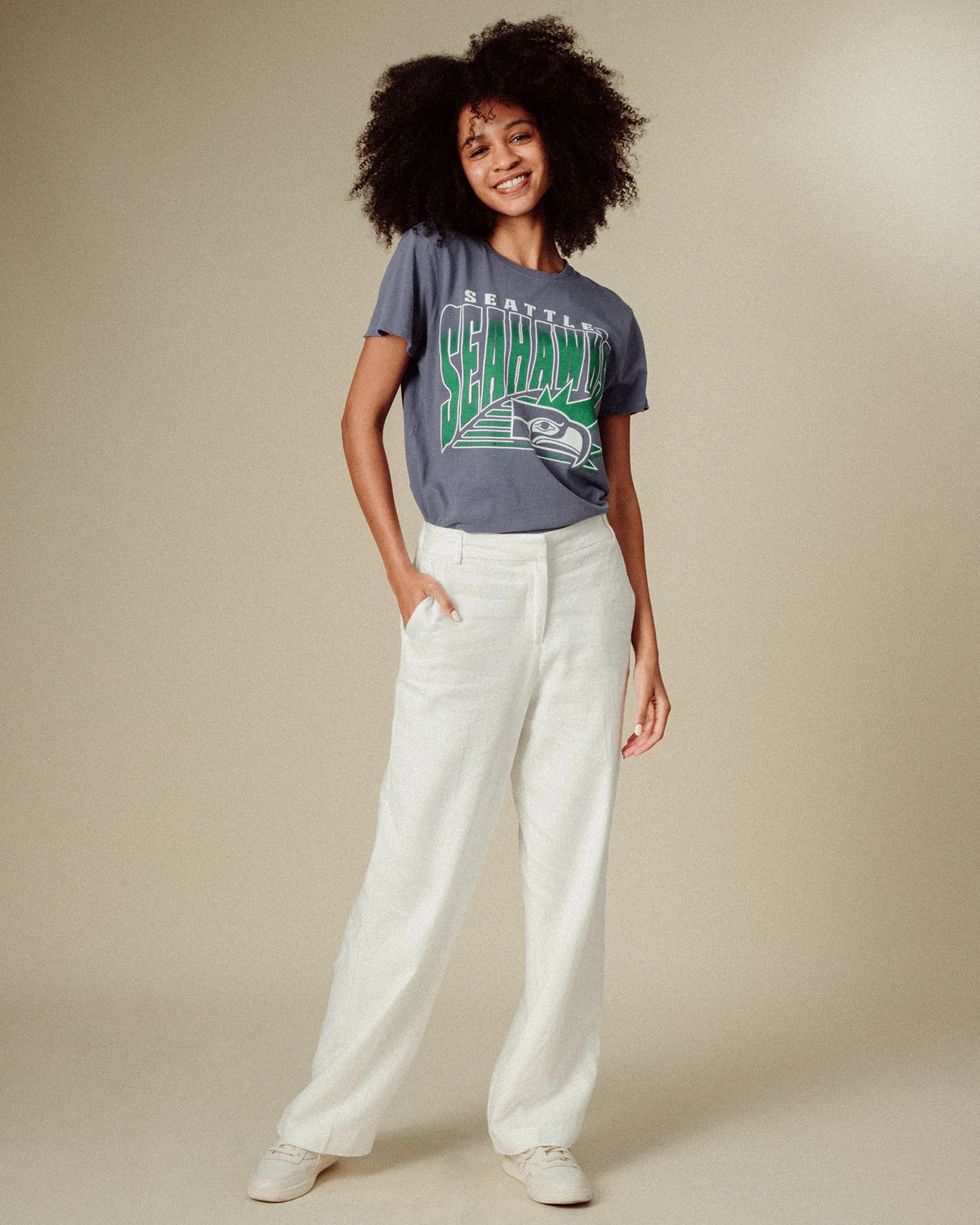 Women's Seattle Seahawks Vintage Tee - Image 3