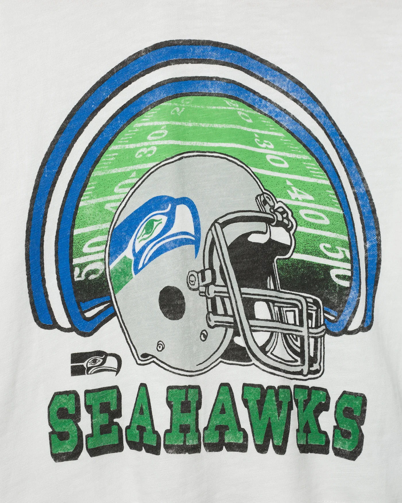 Women's Seattle Seahawks Game Time Mock Neck Crop Tee - Image 5