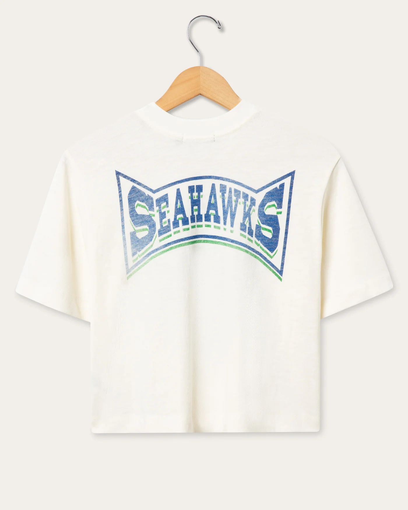 Women's Seattle Seahawks Mock Neck Crop Tee - Image 2