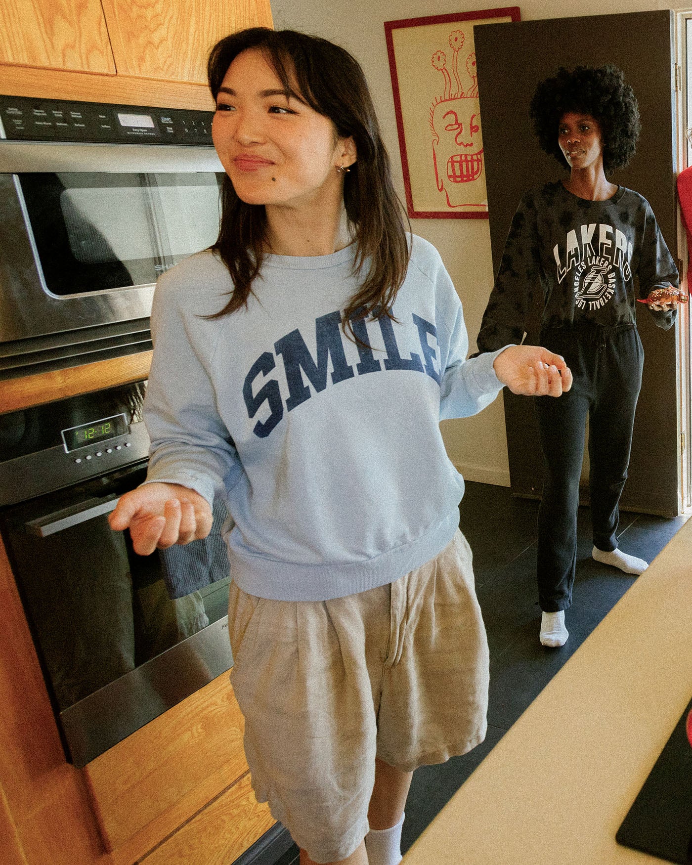 Women's Smile Vintage Raglan Pullover - Image 3