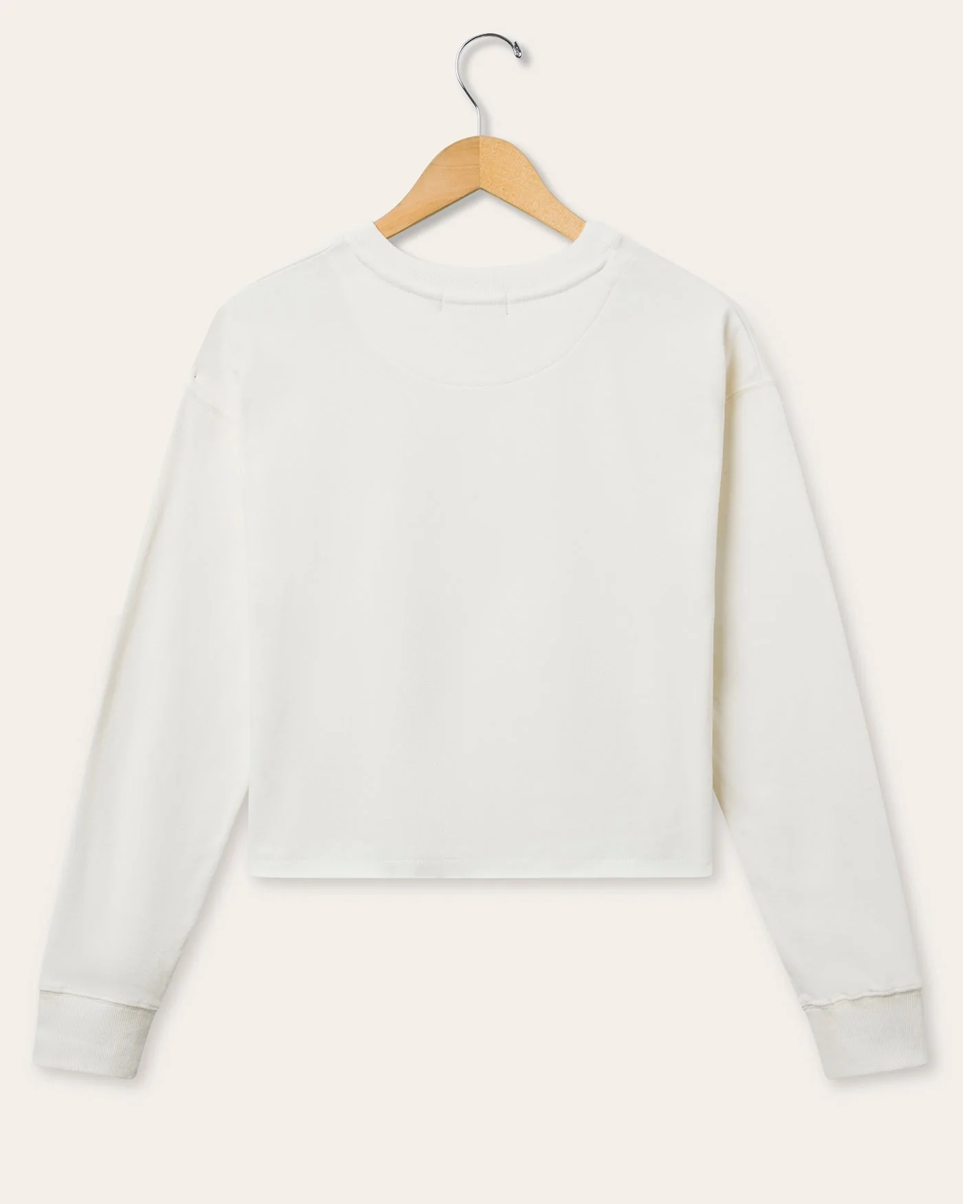 Women's Snowflake Mickey Crop Crew Fleece - Image 2