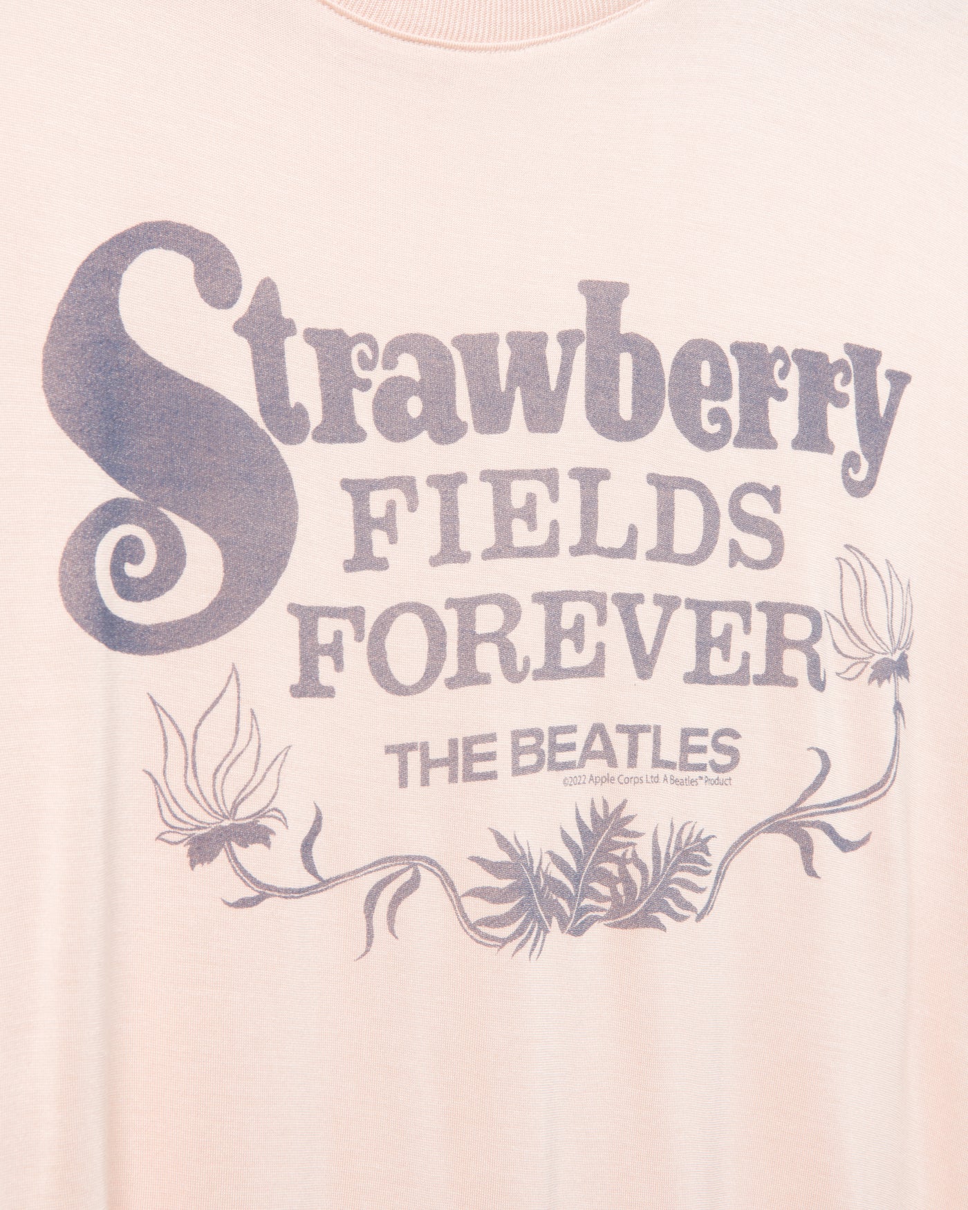 Women's The Beatles Strawberry Fields Forever Script Vintage Tissue Tee - Image 4