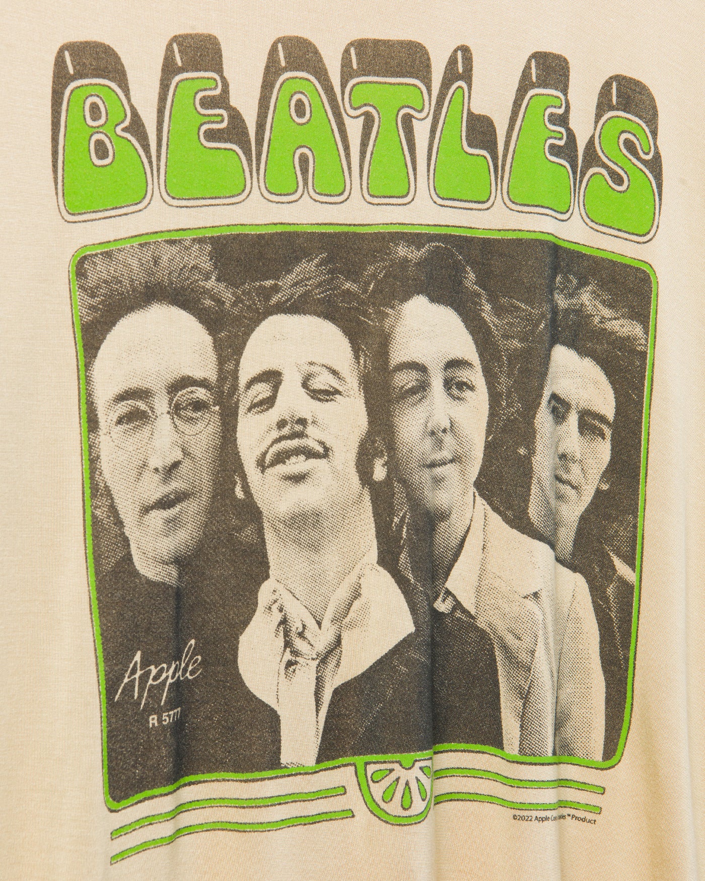 Women's The Beatles Apple Vintage Tissue Tee - Image 4