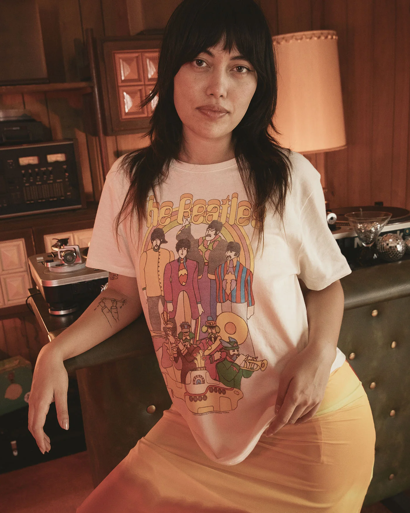 Women's The Beatles Yellow Submarine Vintage Tee - Image 2