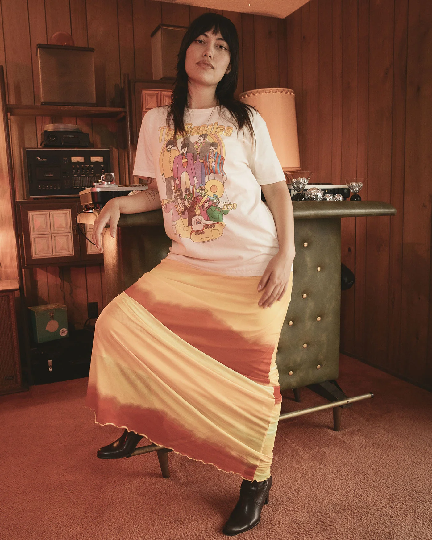 Women's The Beatles Yellow Submarine Vintage Tee - Image 3