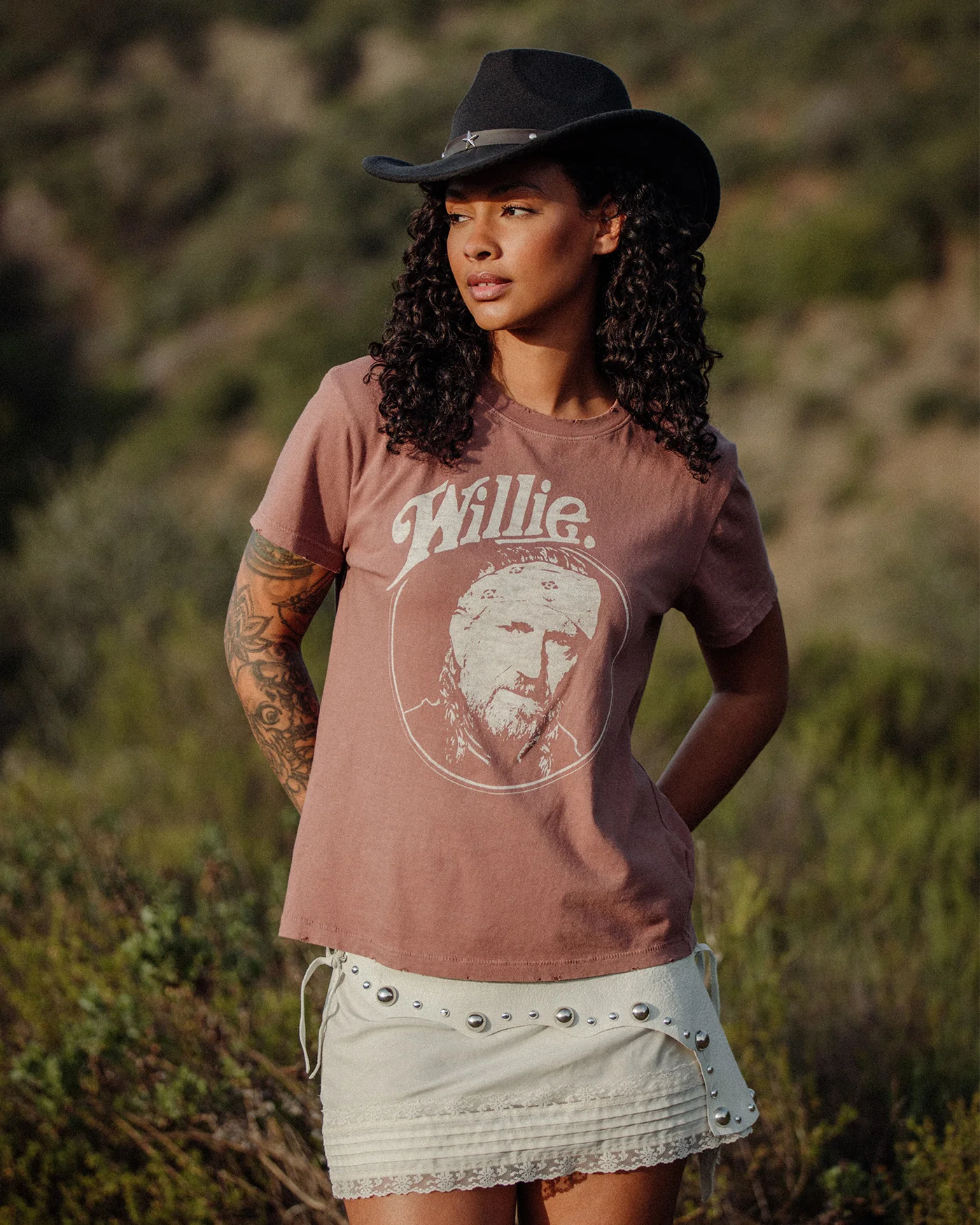 Women's Willie Nelson and the Family Vintage Tee - Image 3