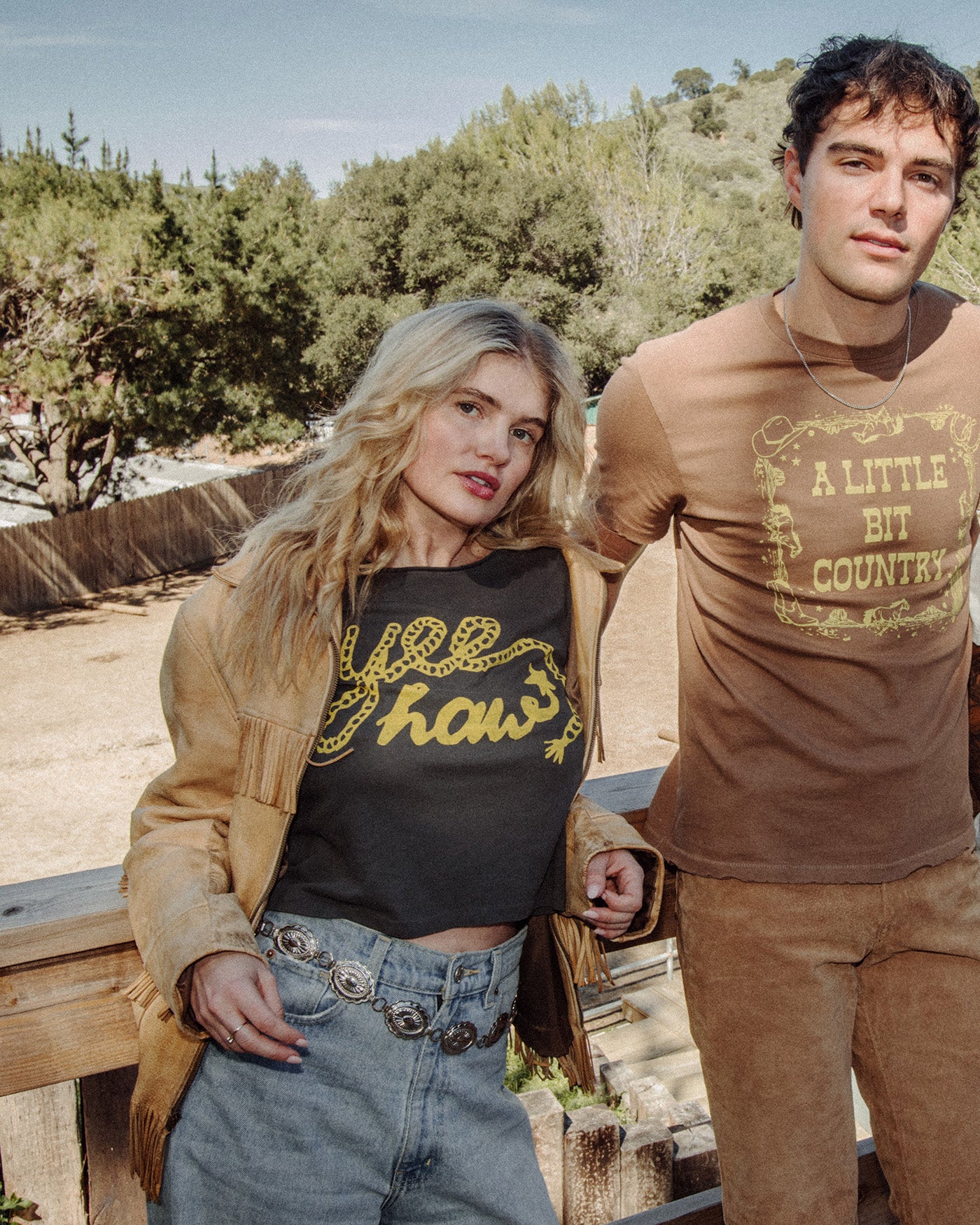 Women's Yeehaw Vintage Baby Tee - Image 2